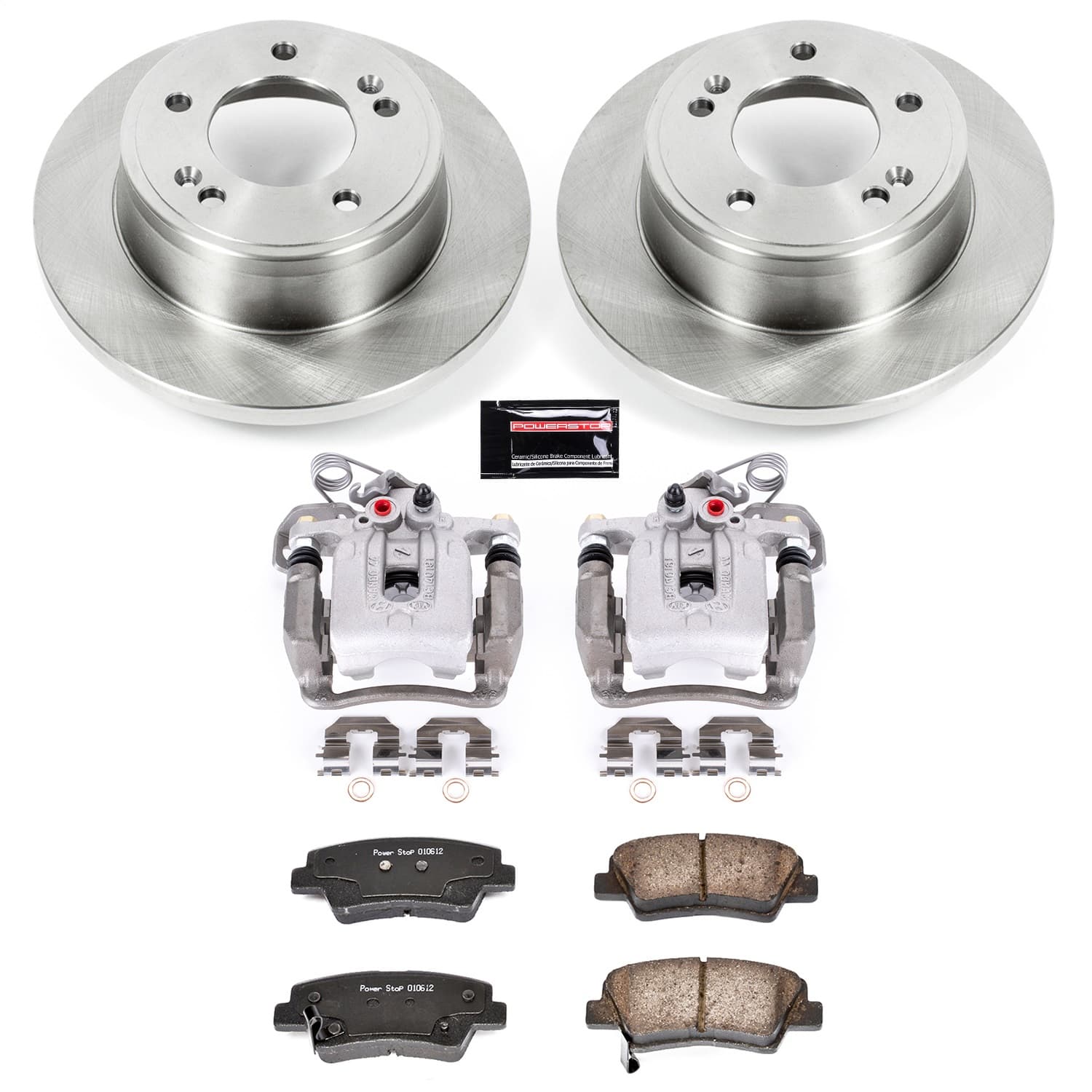 Power Stop - KCOE6501 - Rear - Disc Brake Pad/Caliper and Rotor Kit image 1