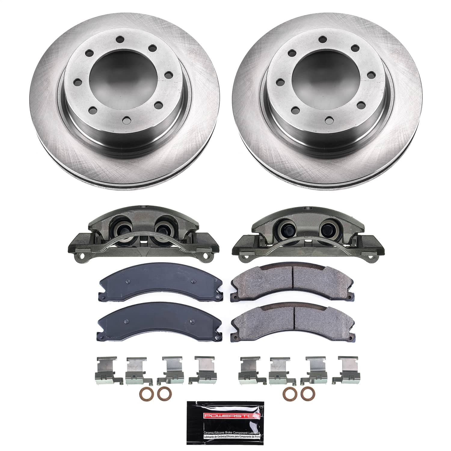 Power Stop - KCOE6518A - Front - Disc Brake Pad/Caliper and Rotor Kit image 1