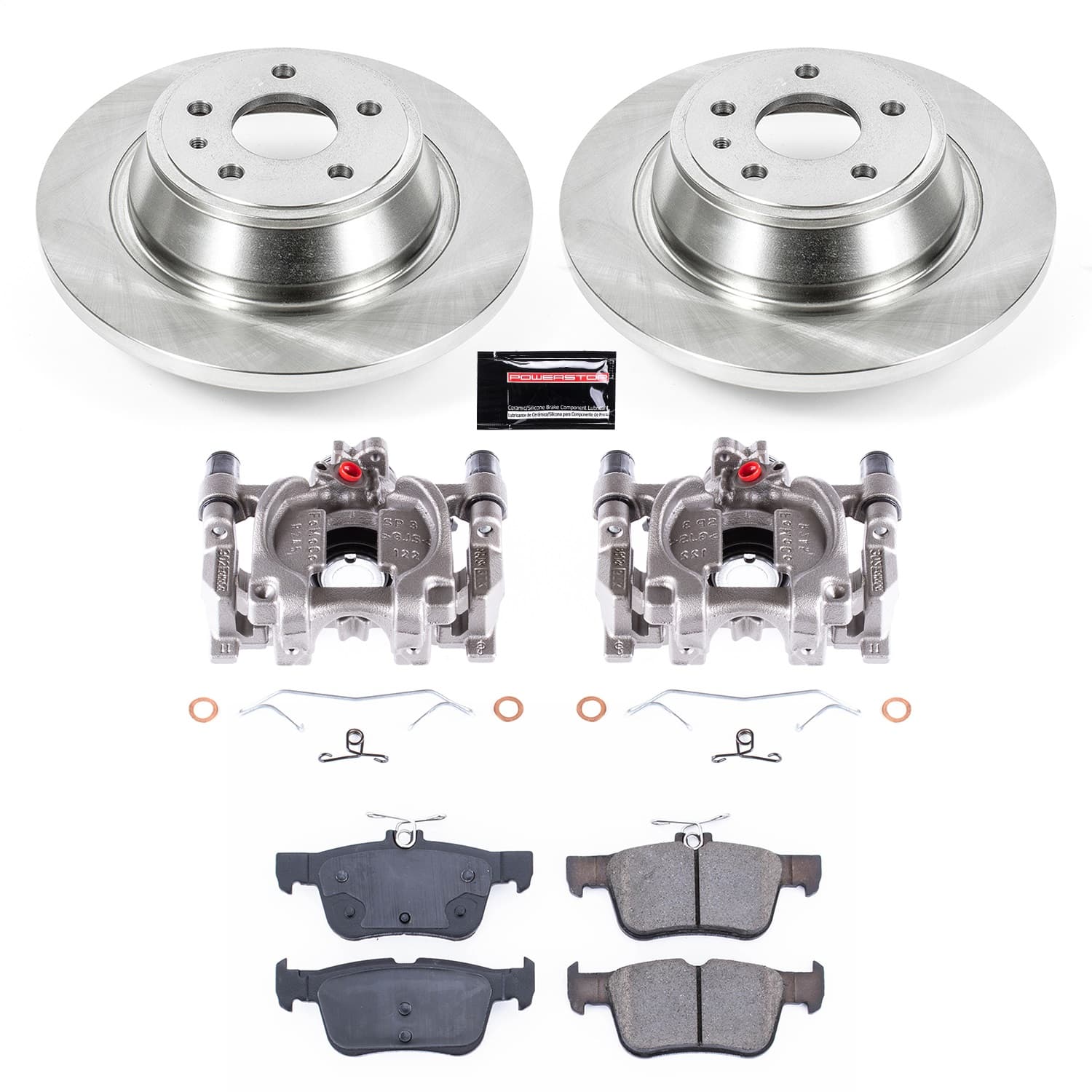 Power Stop - KCOE6559A - Rear - Disc Brake Pad/Caliper and Rotor Kit image 1