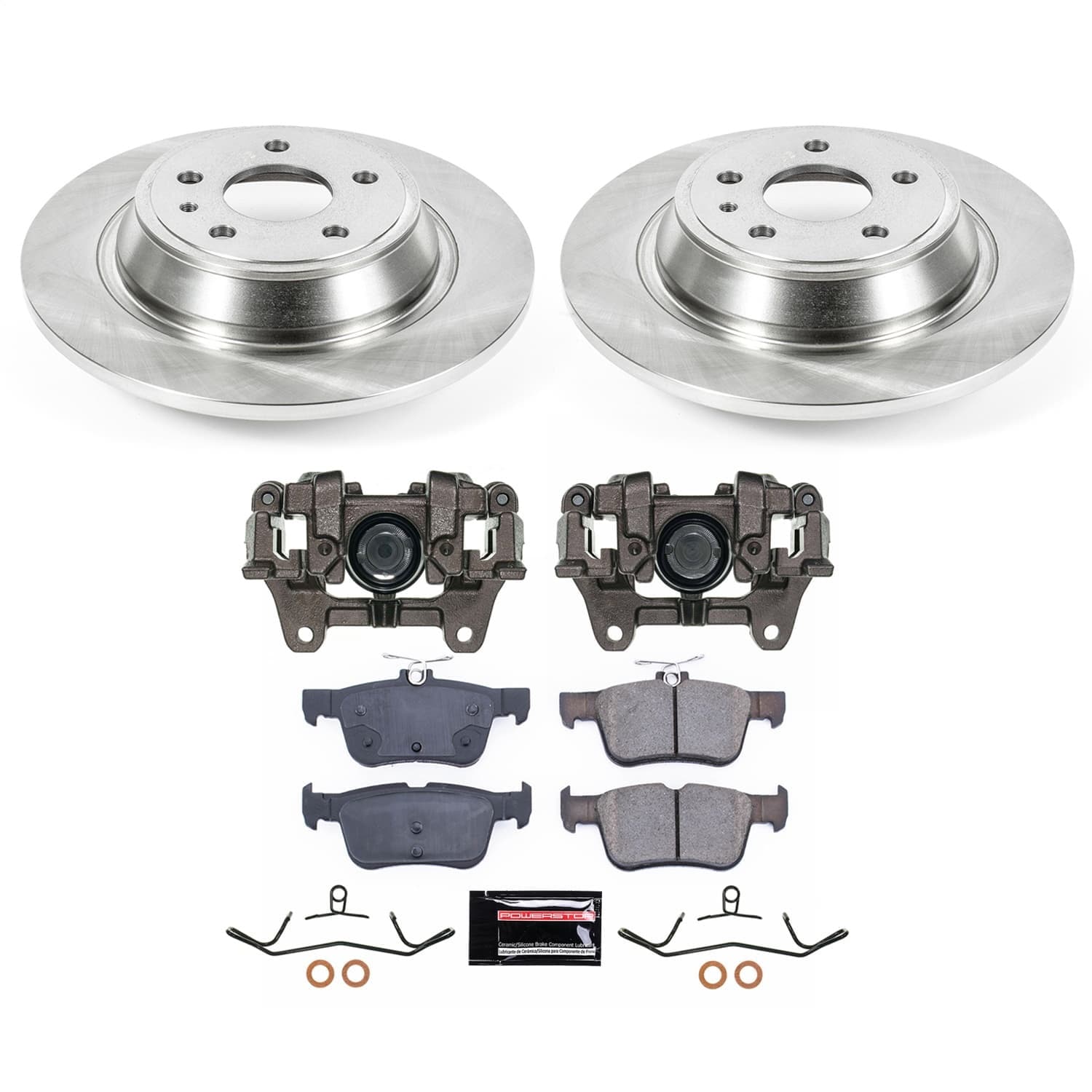 Power Stop - KCOE6559B - Rear - Disc Brake Pad/Caliper and Rotor Kit image 1