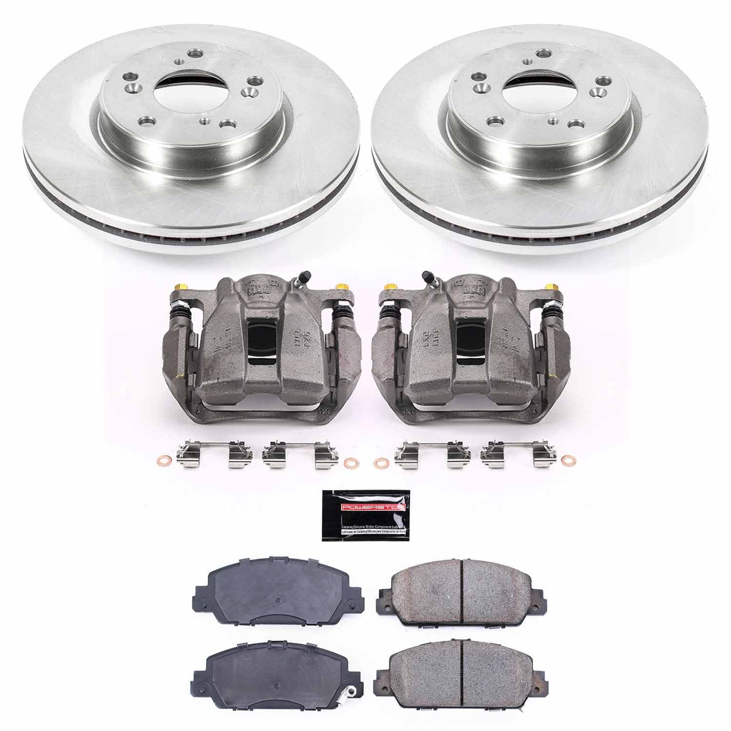 Power Stop - KCOE6777A - Front - Disc Brake Pad/Caliper and Rotor Kit image 1
