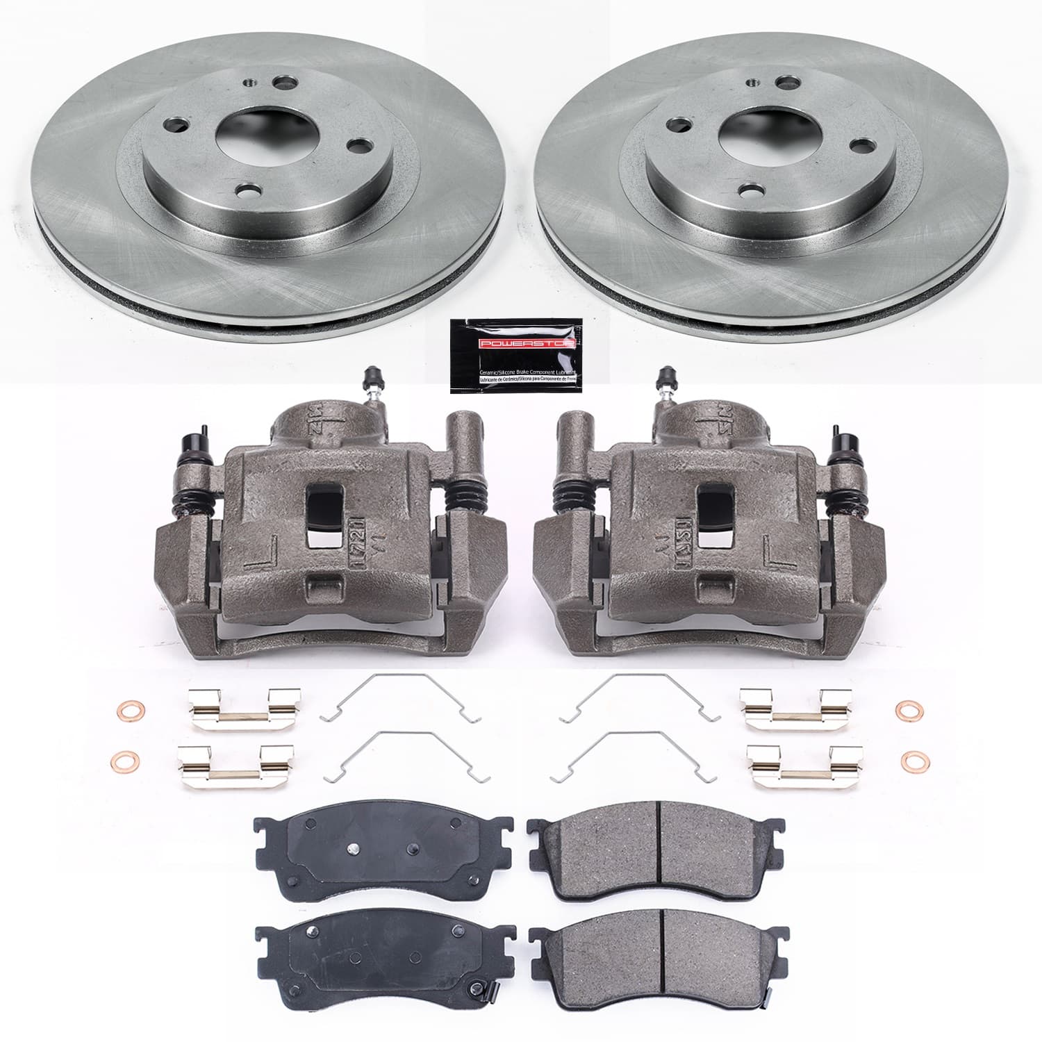 Power Stop - KCOE6786 - Front - Disc Brake Pad/Caliper and Rotor Kit image 1
