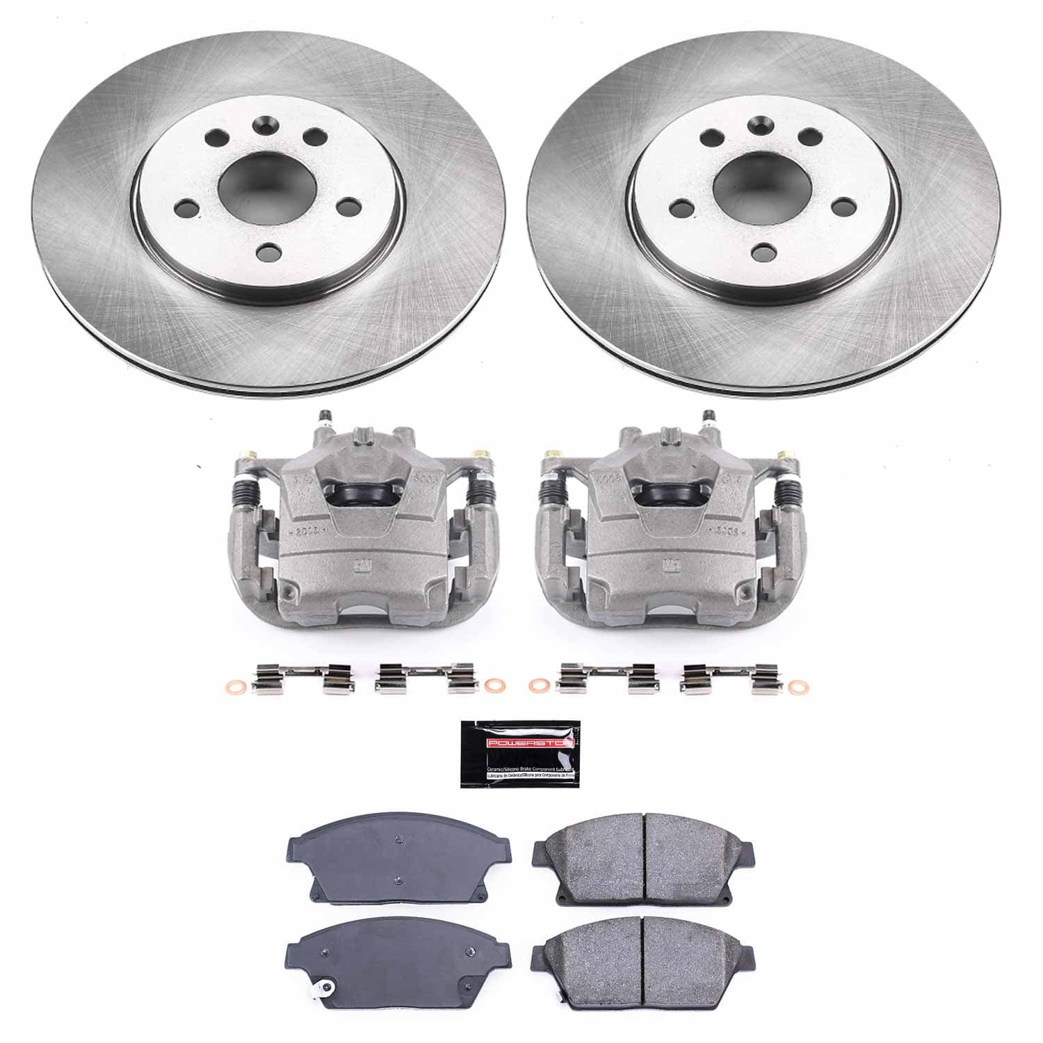 Power Stop - KCOE6793 - Front - Disc Brake Pad/Caliper and Rotor Kit image 1