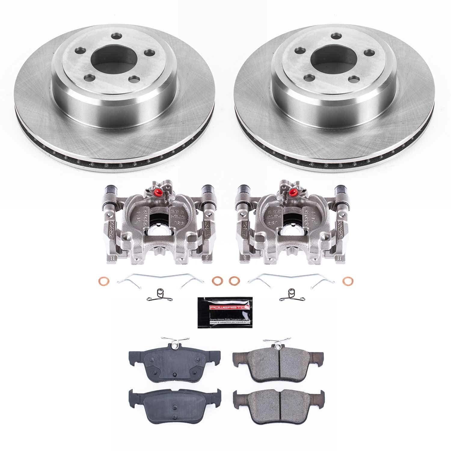 Power Stop - KCOE6817A - Rear - Disc Brake Pad/Caliper and Rotor Kit image 1