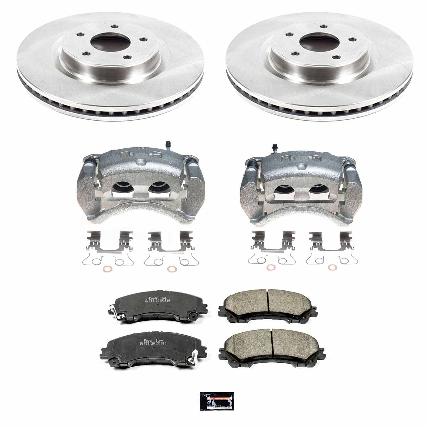 Power Stop - KCOE6944 - Front - Disc Brake Pad/Caliper and Rotor Kit image 1