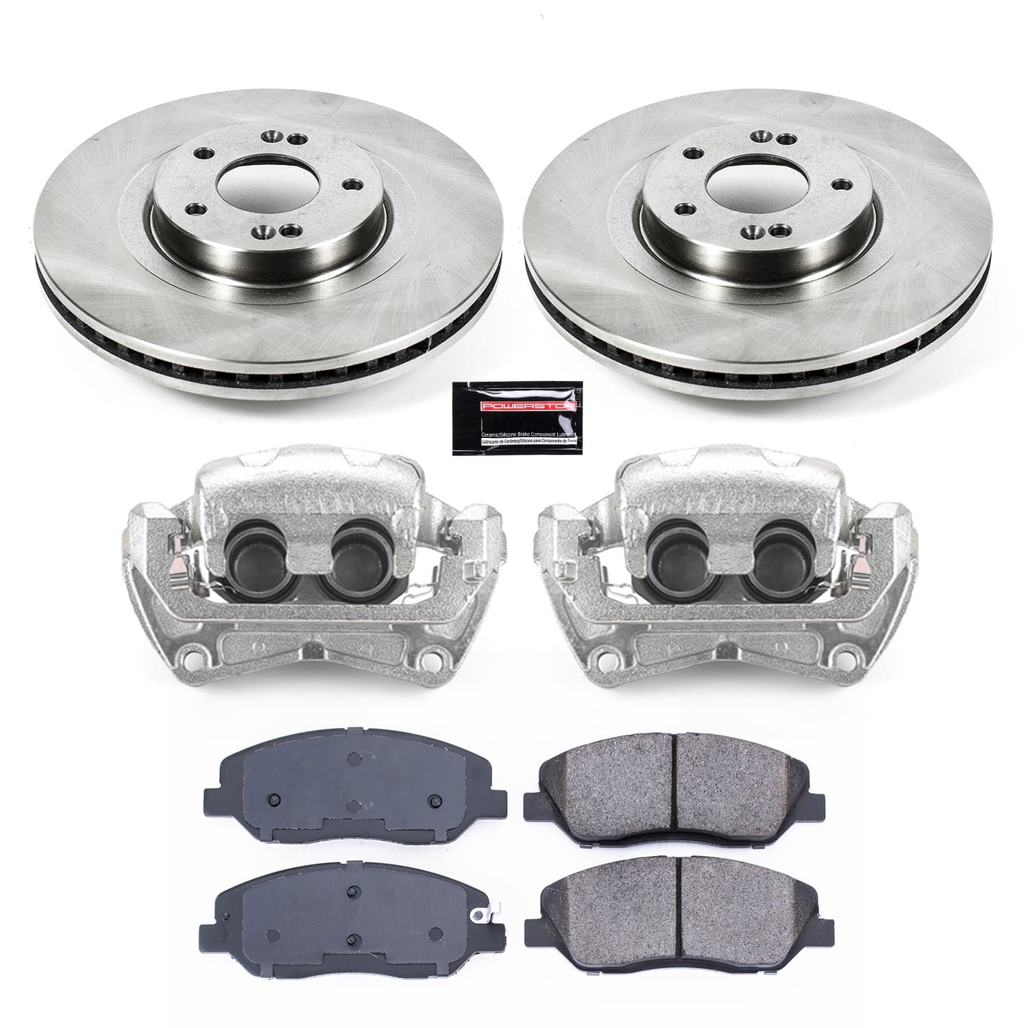 Power Stop - KCOE6951 - Front - Disc Brake Pad/Caliper and Rotor Kit image 1