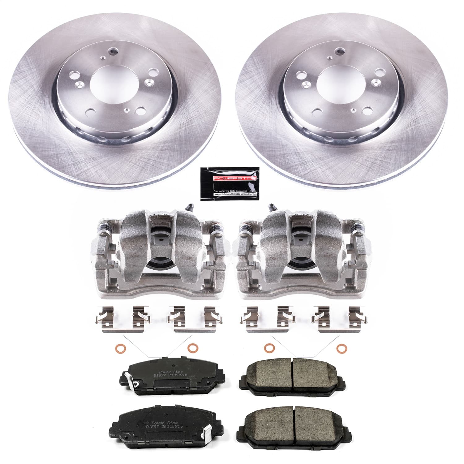 Power Stop - KCOE6955 - Front - Disc Brake Pad/Caliper and Rotor Kit image 1