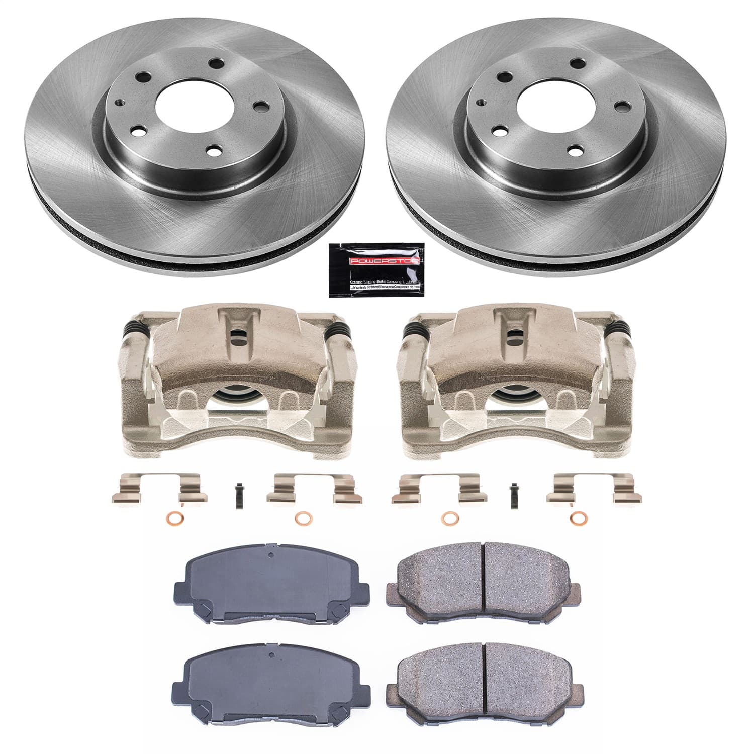 Power Stop - KCOE6967 - Front - Disc Brake Pad/Caliper and Rotor Kit image 1