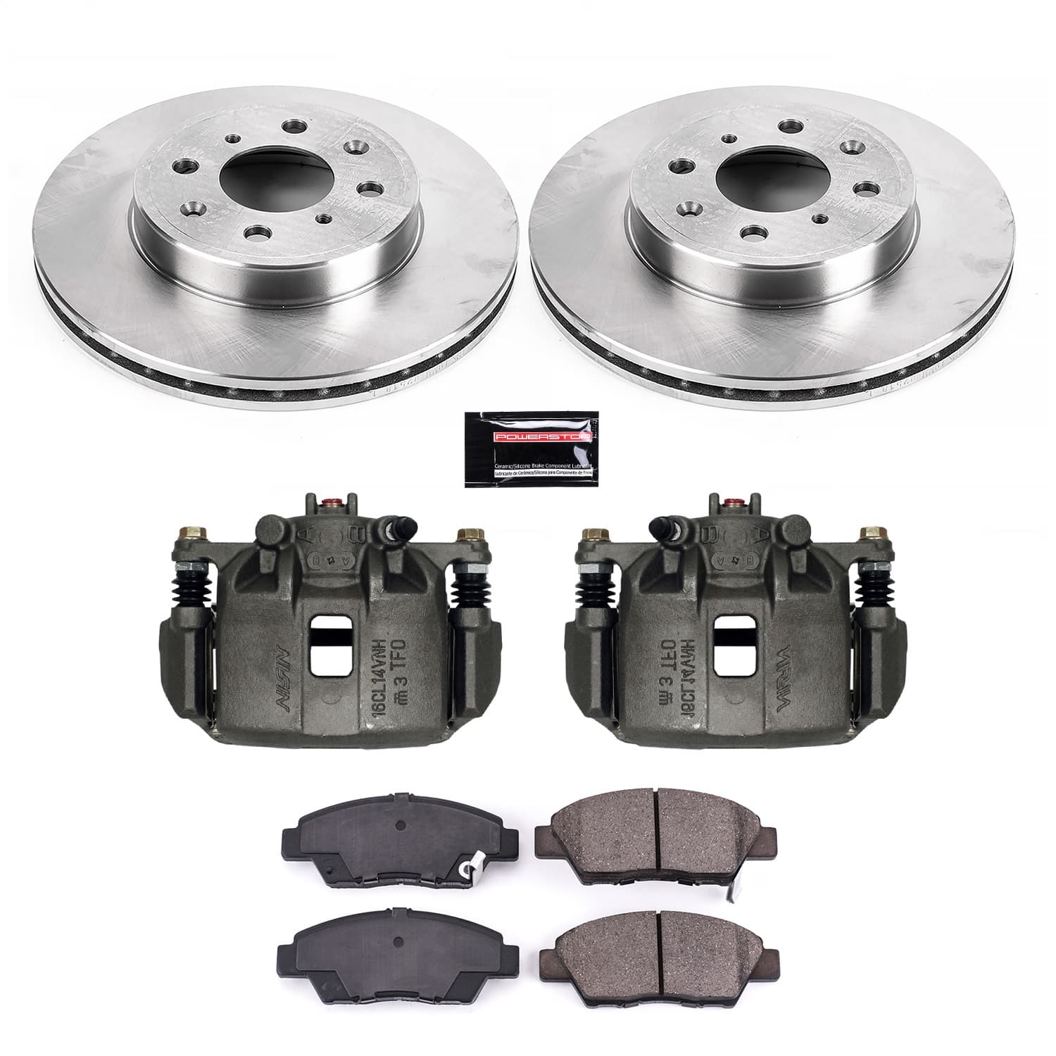 Power Stop - KCOE7032A - Front - Disc Brake Pad/Caliper and Rotor Kit image 1