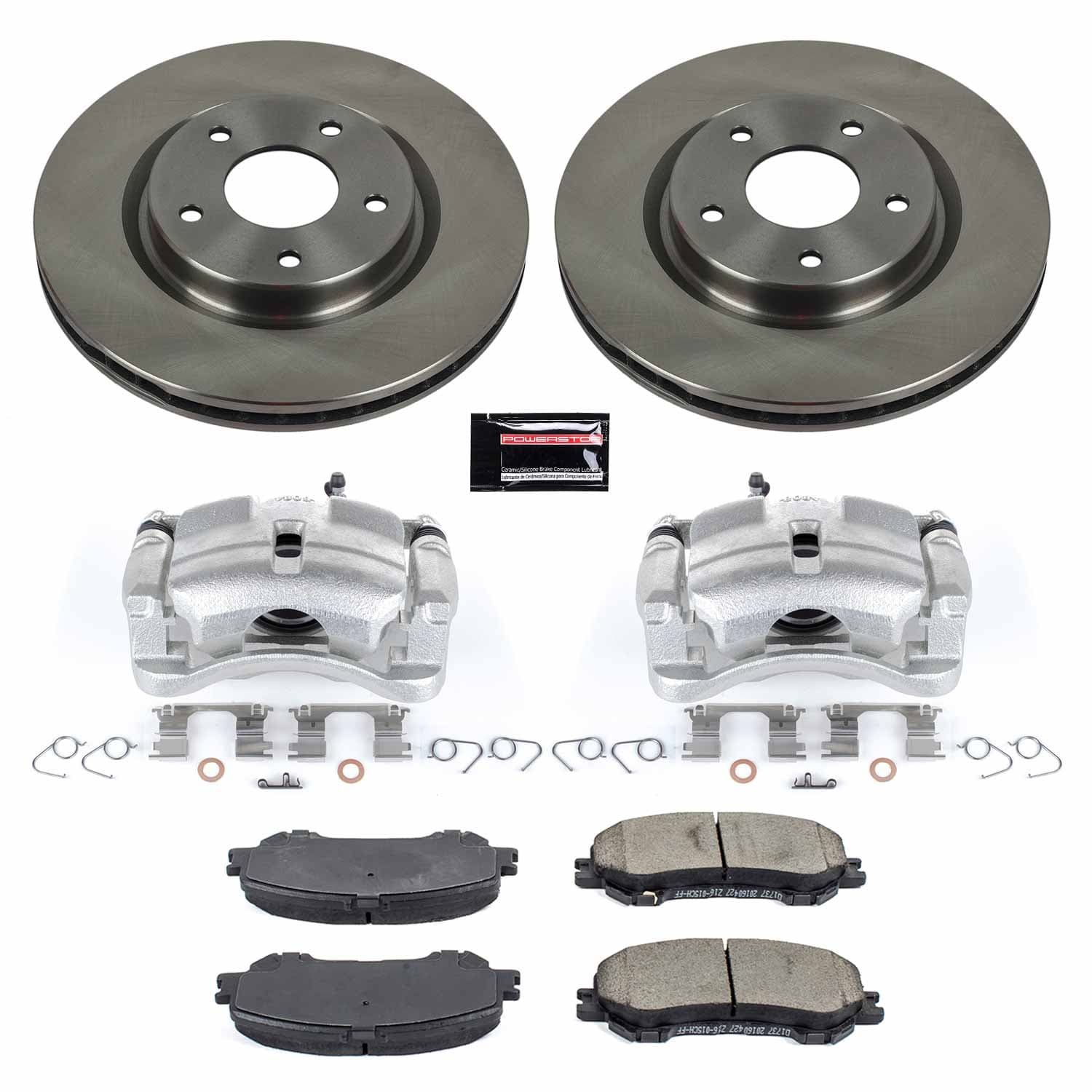 Power Stop - KCOE7036A - Front - Disc Brake Pad/Caliper and Rotor Kit image 1