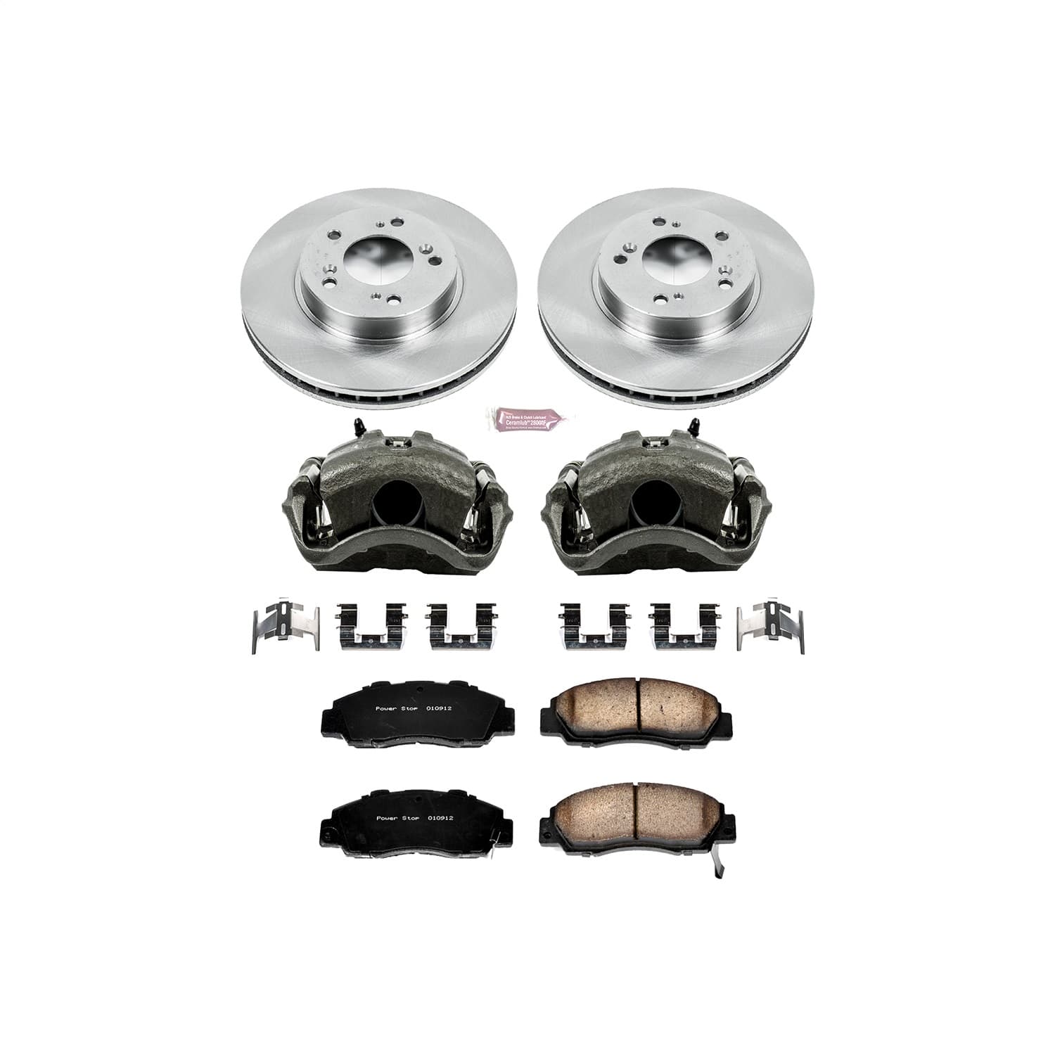 Power Stop - KCOE704 - Front - Disc Brake Pad/Caliper and Rotor Kit image 1