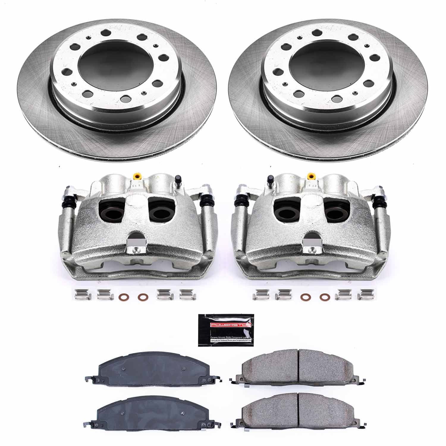 Power Stop - KCOE7131 - Rear - Disc Brake Pad/Caliper and Rotor Kit image 1