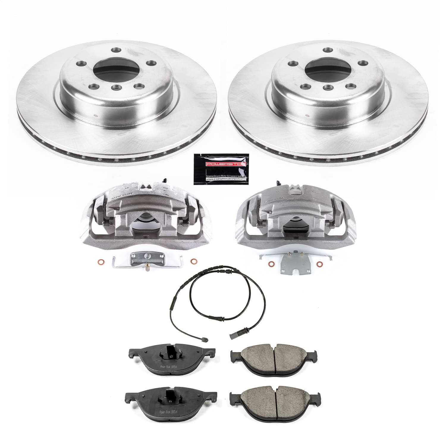 Power Stop - KCOE7162 - Front - Disc Brake Pad/Caliper and Rotor Kit image 1