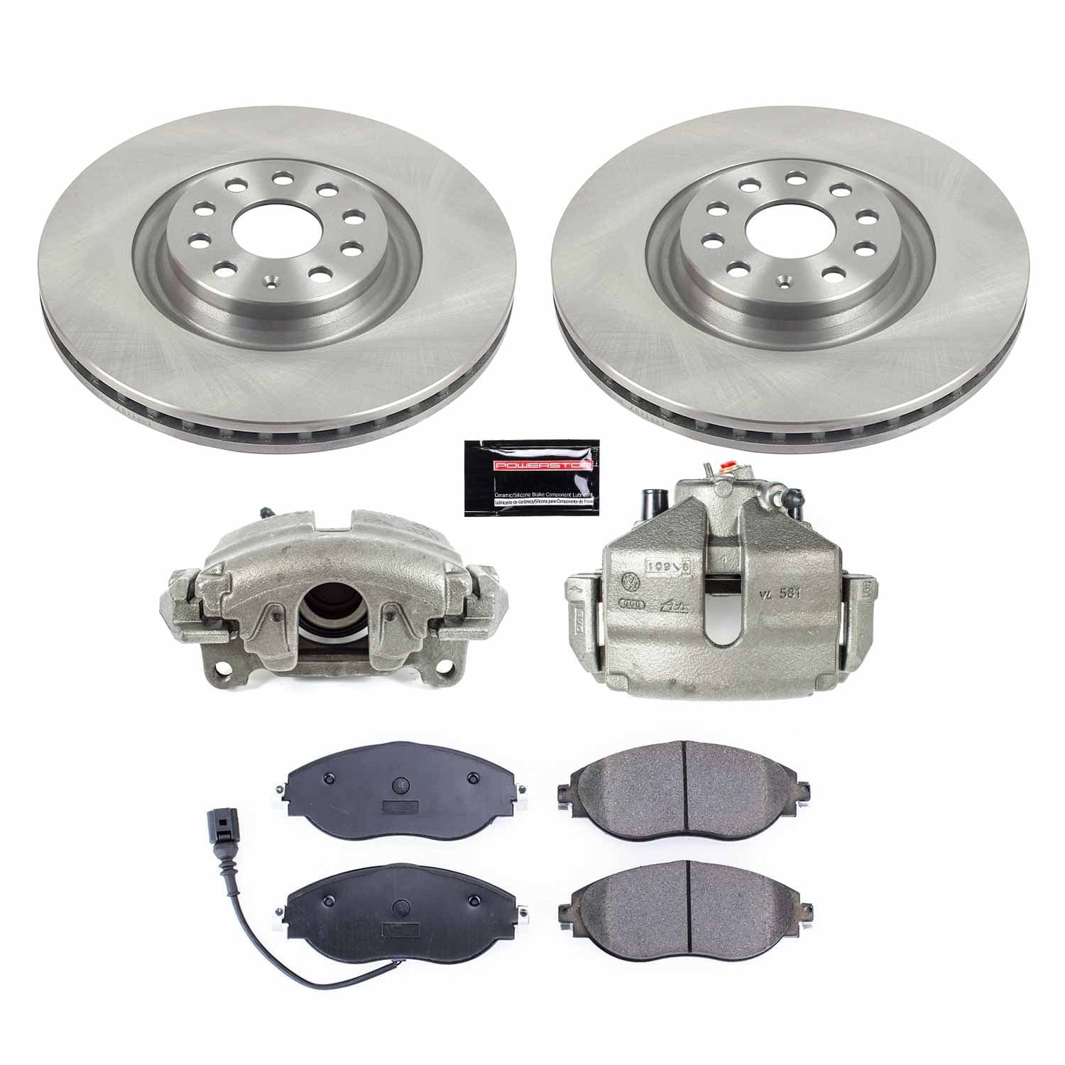 Power Stop - KCOE7175 - Front - Disc Brake Pad/Caliper and Rotor Kit image 1