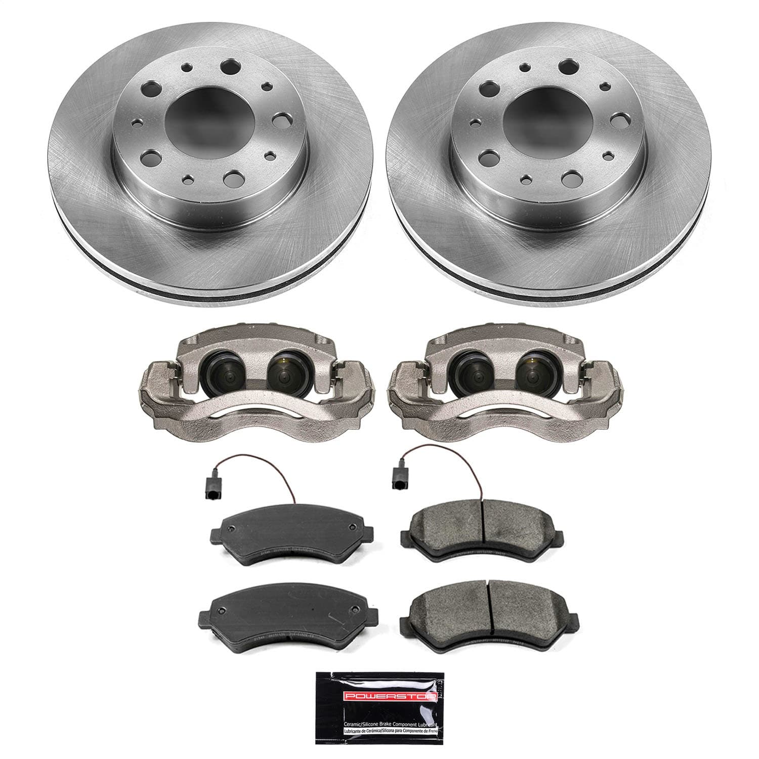 Power Stop - KCOE7303 - Front - Disc Brake Pad/Caliper and Rotor Kit image 1