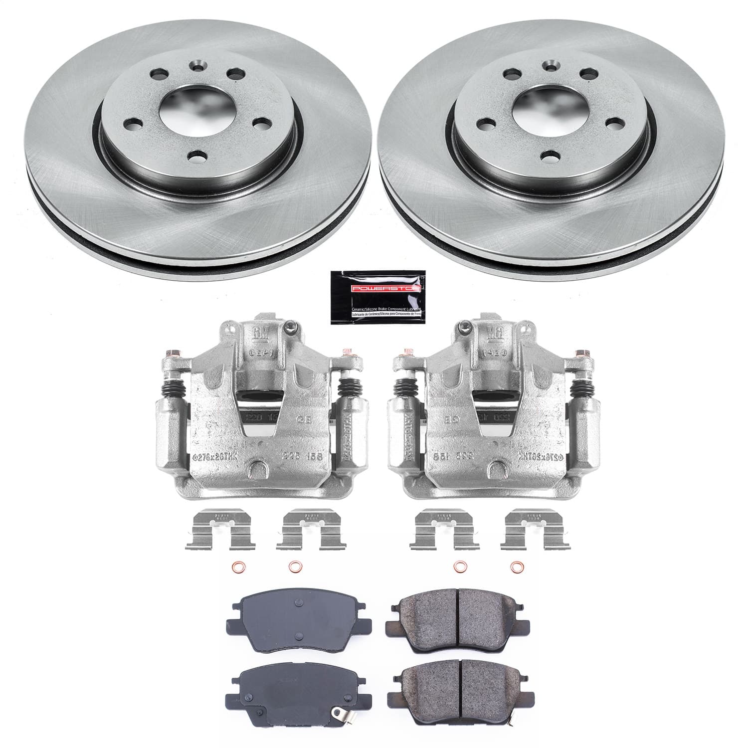 Power Stop - KCOE7399 - Front - Disc Brake Pad/Caliper and Rotor Kit image 1