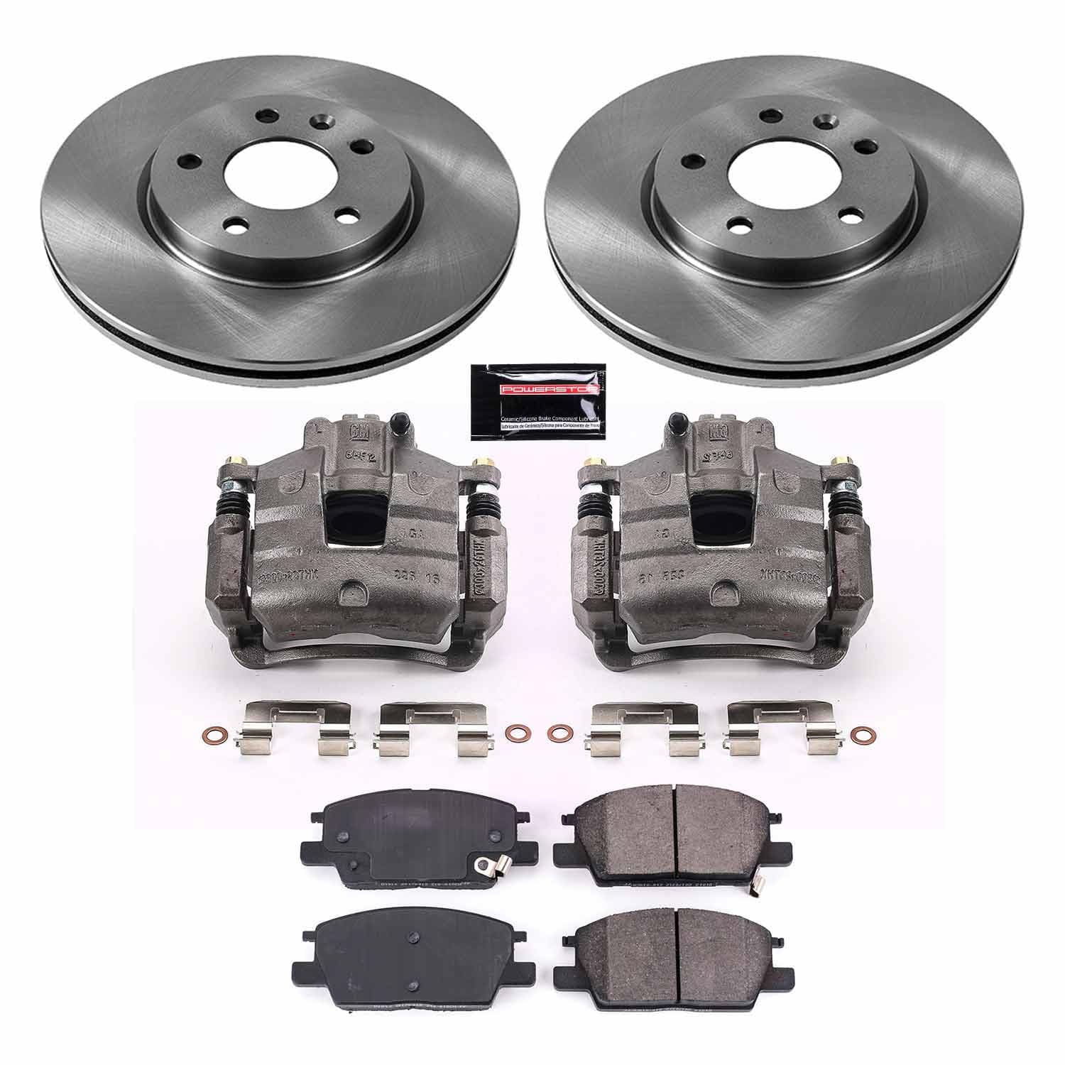 Power Stop - KCOE7400 - Front - Disc Brake Pad/Caliper and Rotor Kit image 1