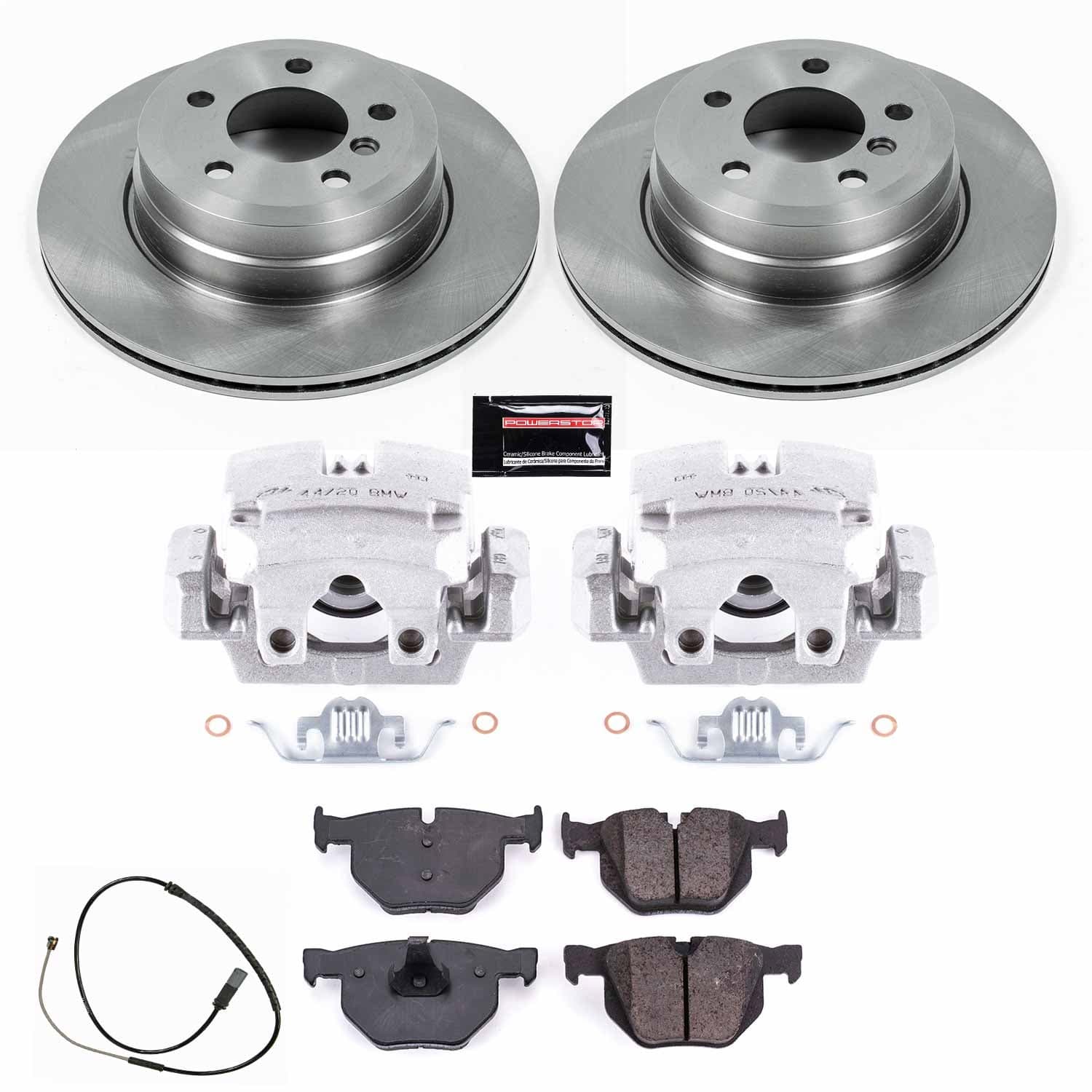 Power Stop - KCOE7429 - Rear - Disc Brake Pad/Caliper and Rotor Kit image 1