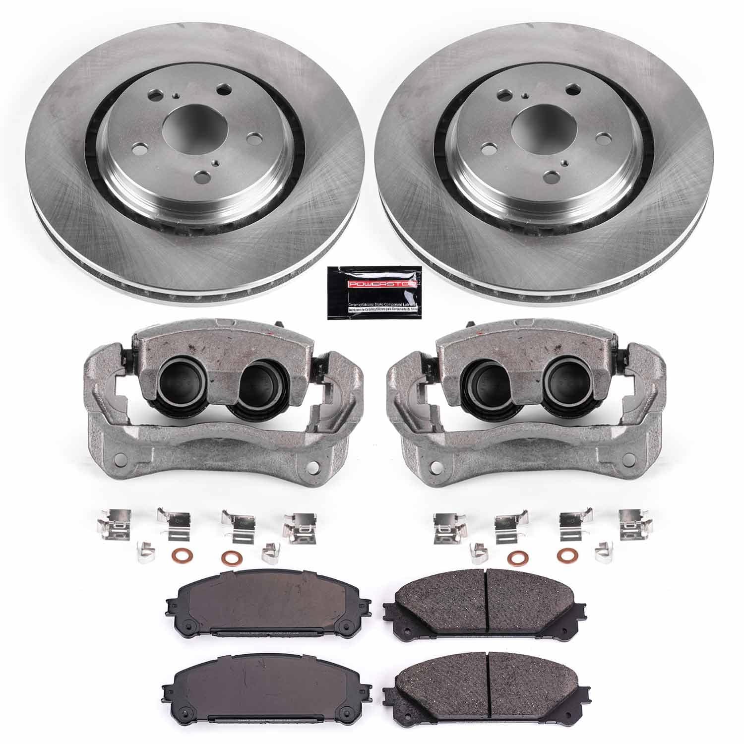 Power Stop - KCOE7688A - Front - Disc Brake Pad/Caliper and Rotor Kit image 1