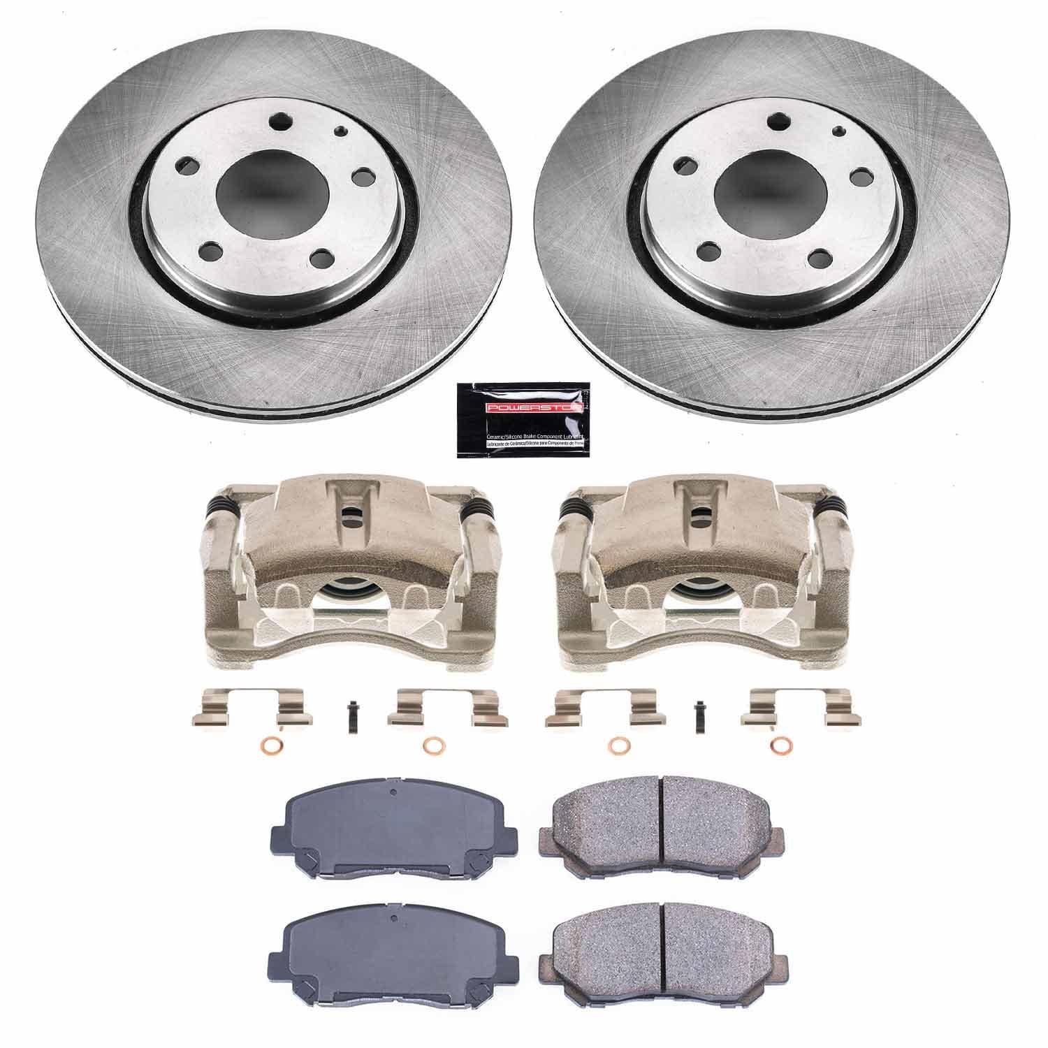 Power Stop - KCOE7689 - Front - Disc Brake Pad/Caliper and Rotor Kit image 1