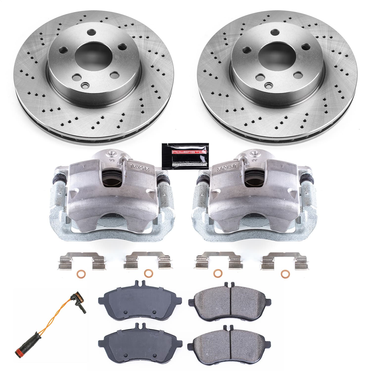 Power Stop - KCOE7766 - Front - Disc Brake Pad/Caliper and Rotor Kit image 1