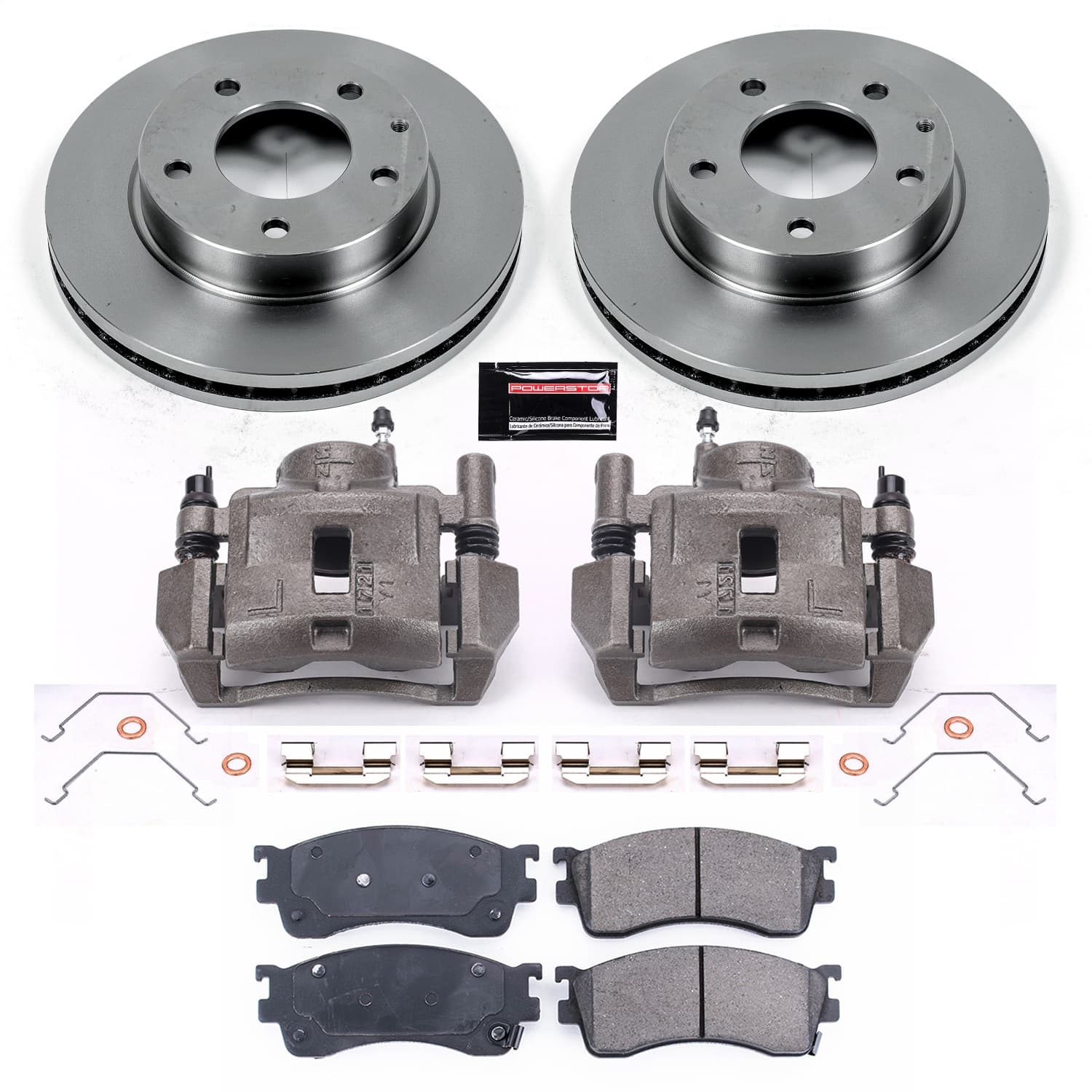 Power Stop - KCOE788 - Front - Disc Brake Pad/Caliper and Rotor Kit image 1