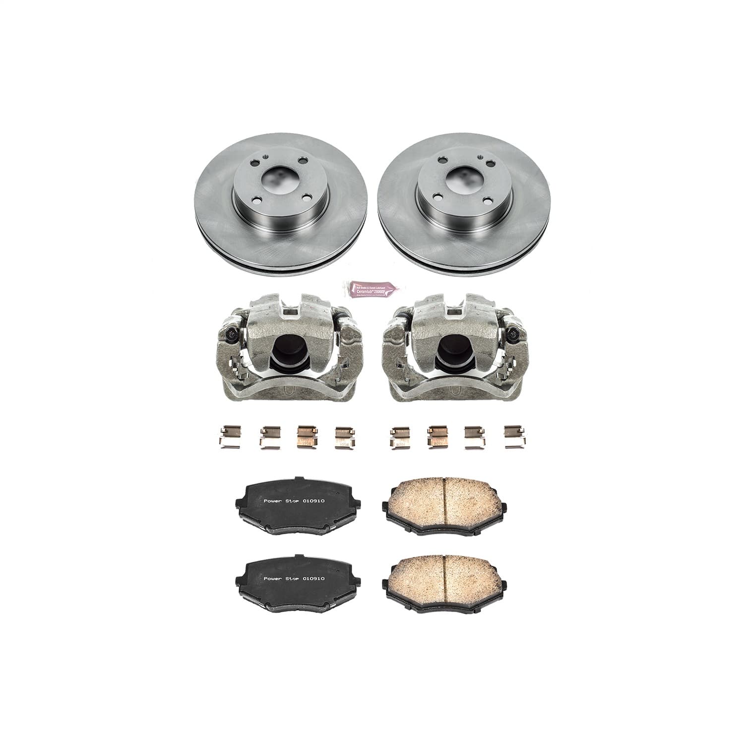 Power Stop - KCOE793 - Front - Disc Brake Pad/Caliper and Rotor Kit image 1
