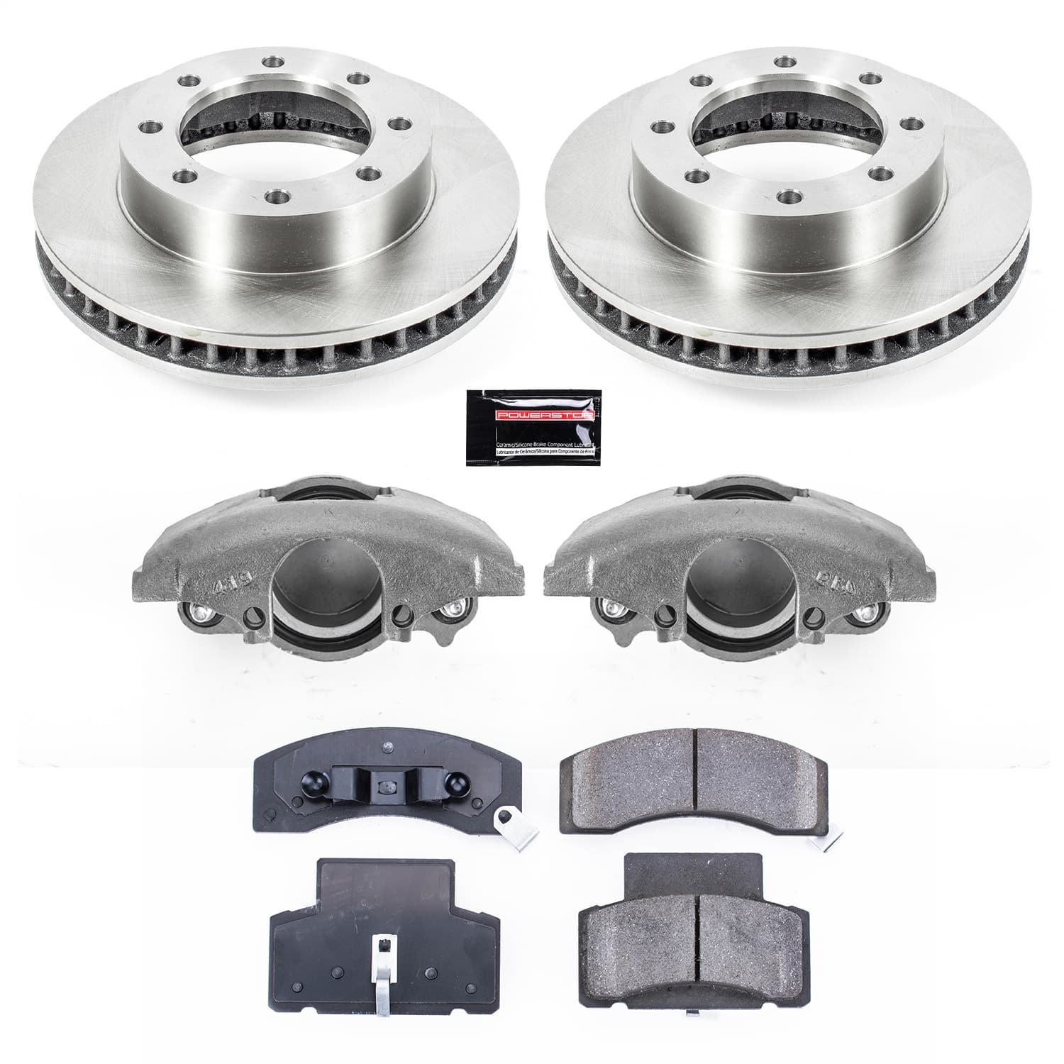 Power Stop - KCOE7946 - Front - Disc Brake Pad/Caliper and Rotor Kit image 1