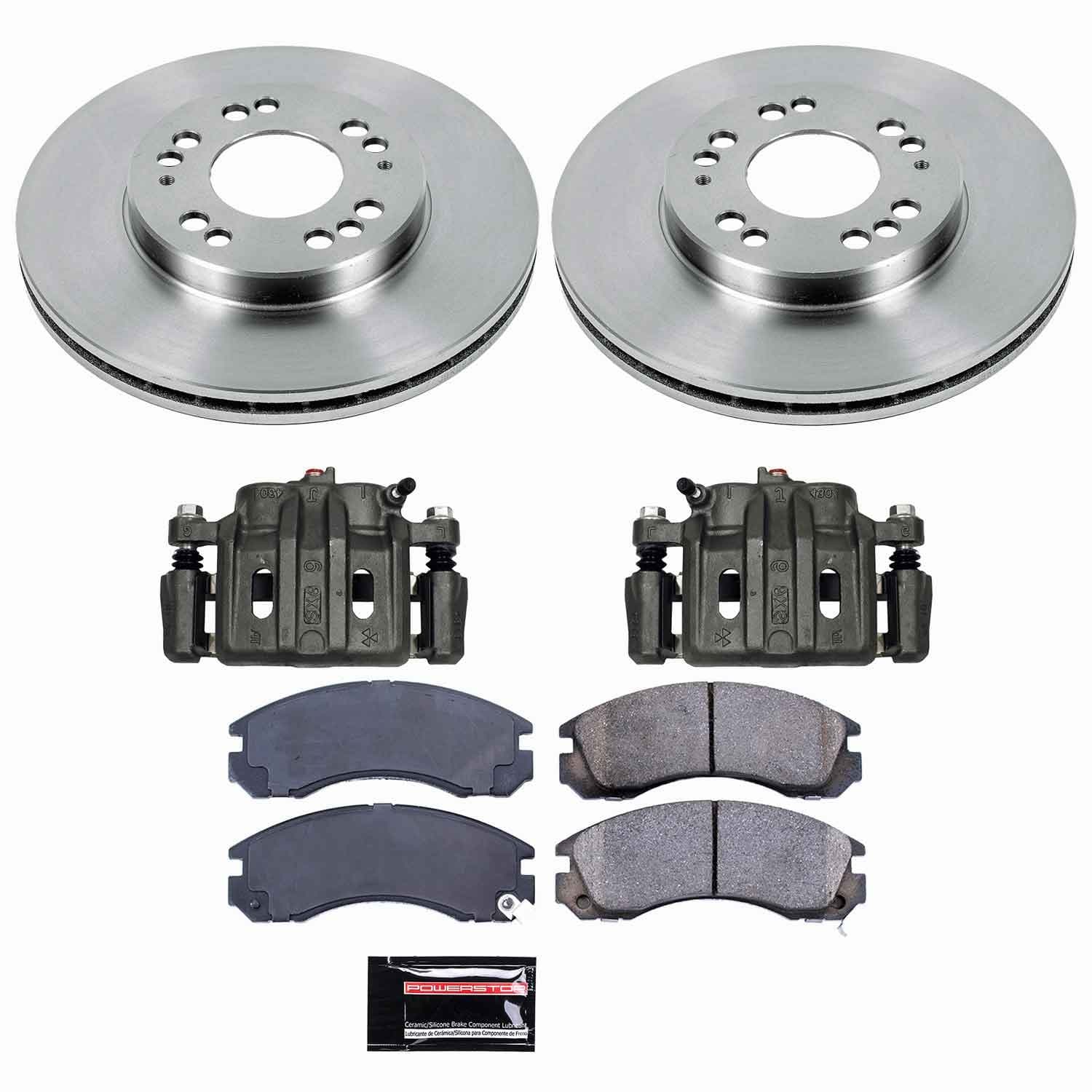 Power Stop - KCOE798B - Front - Disc Brake Pad/Caliper and Rotor Kit image 1