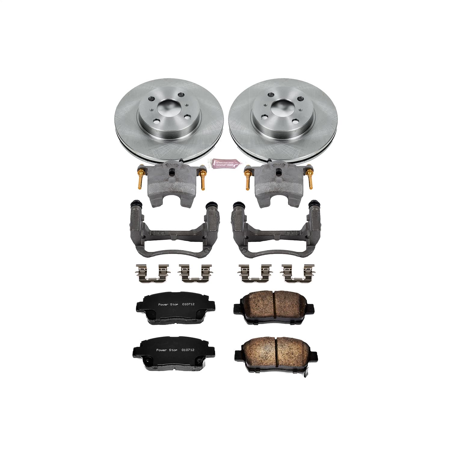 Power Stop - KCOE821 - Front - Disc Brake Pad/Caliper and Rotor Kit image 1