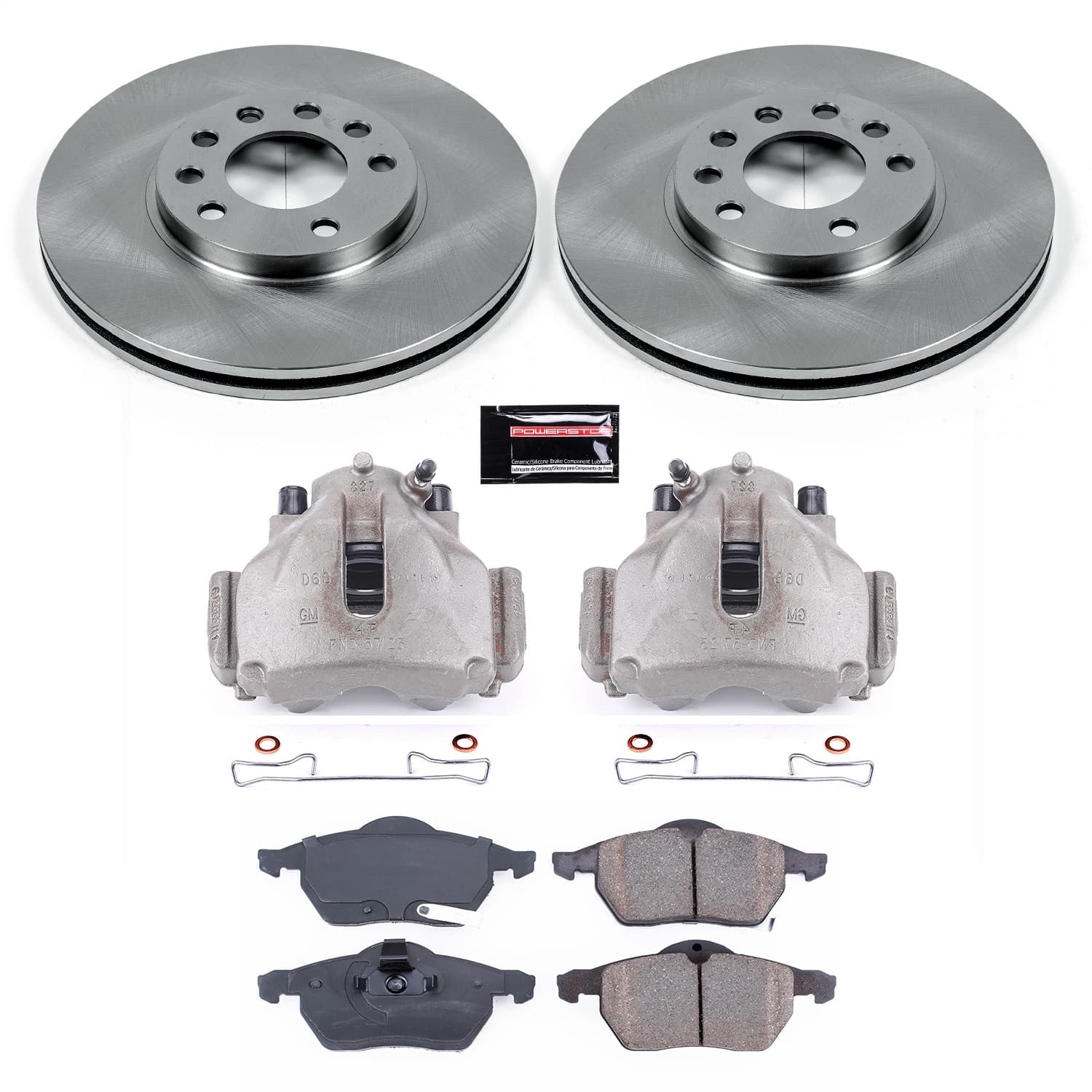 Power Stop - KCOE834 - Front - Disc Brake Pad/Caliper and Rotor Kit image 1