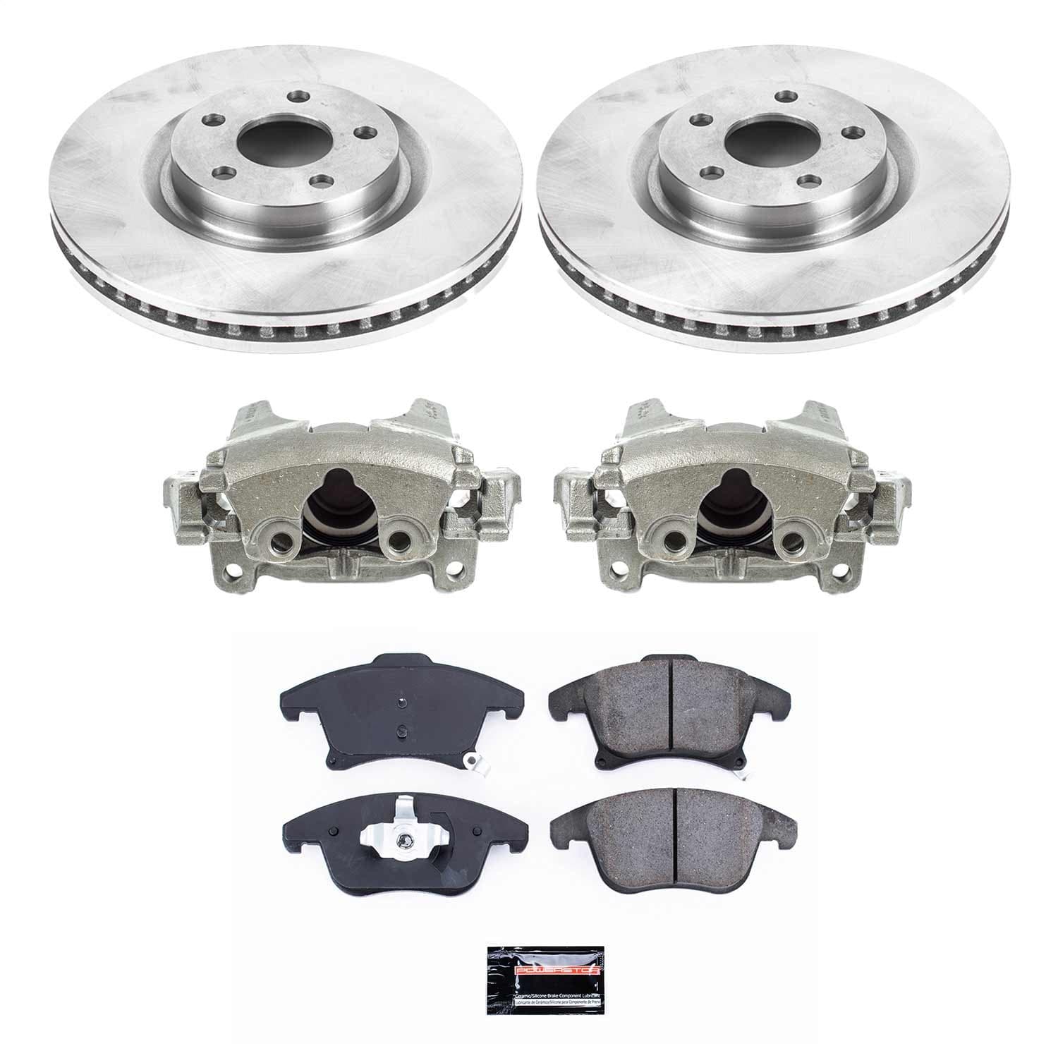 Power Stop - KCOE8540 - Front - Disc Brake Pad/Caliper and Rotor Kit image 1