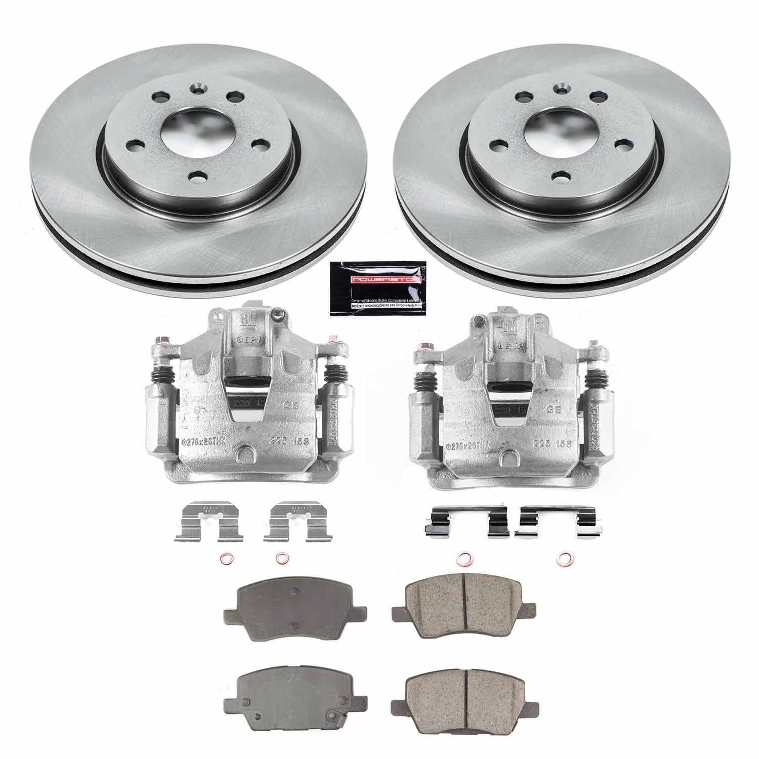 Power Stop - KCOE8635 - Front - Disc Brake Pad/Caliper and Rotor Kit image 1