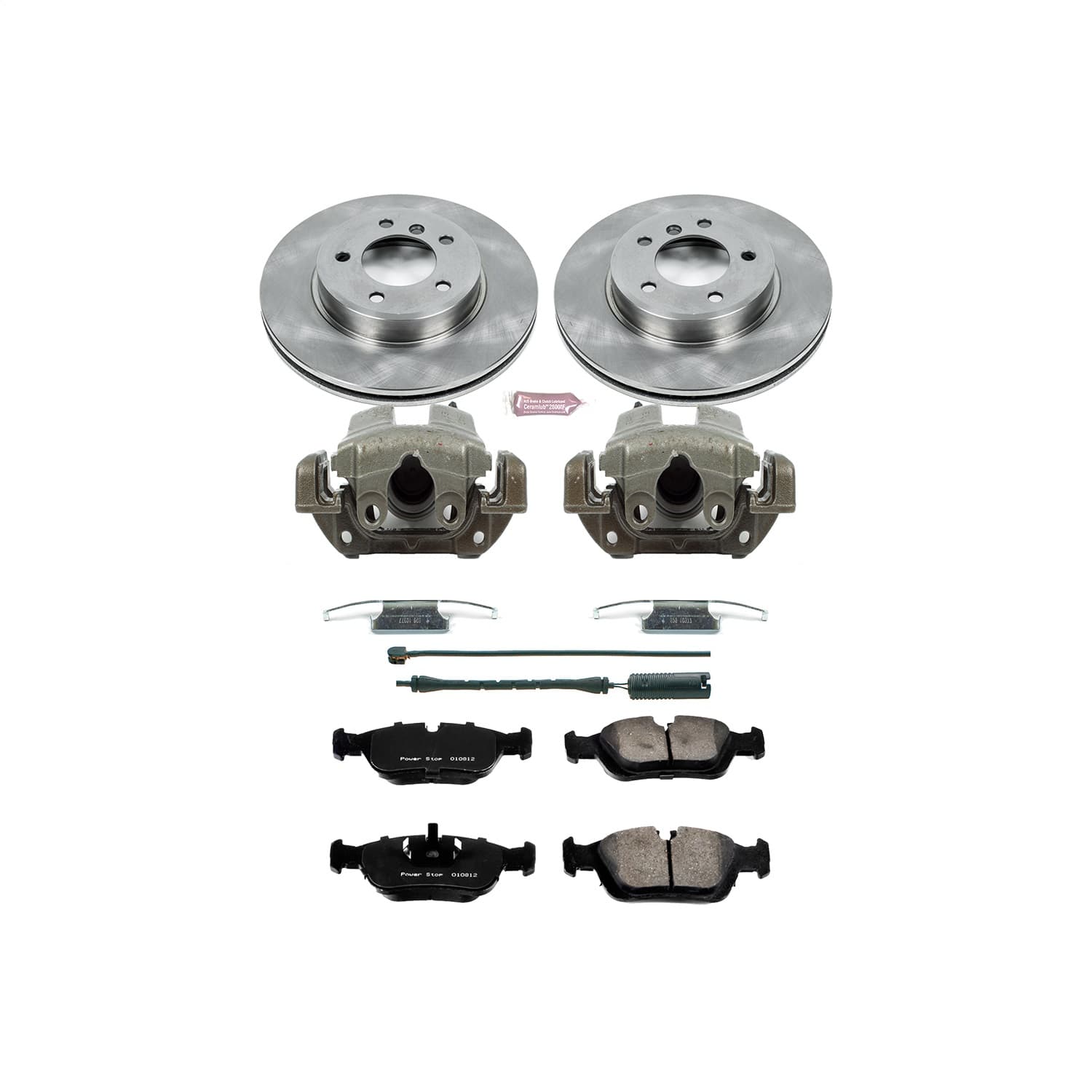 Power Stop - KCOE867 - Front - Disc Brake Pad/Caliper and Rotor Kit image 1