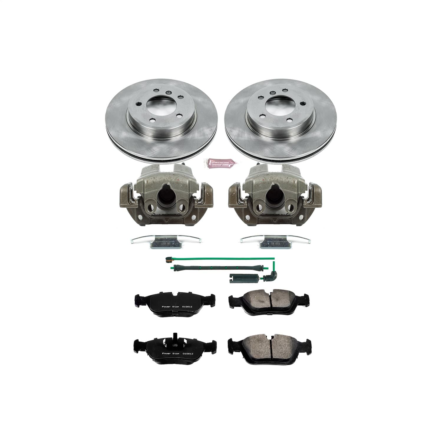 Power Stop - KCOE868 - Front - Disc Brake Pad/Caliper and Rotor Kit image 1