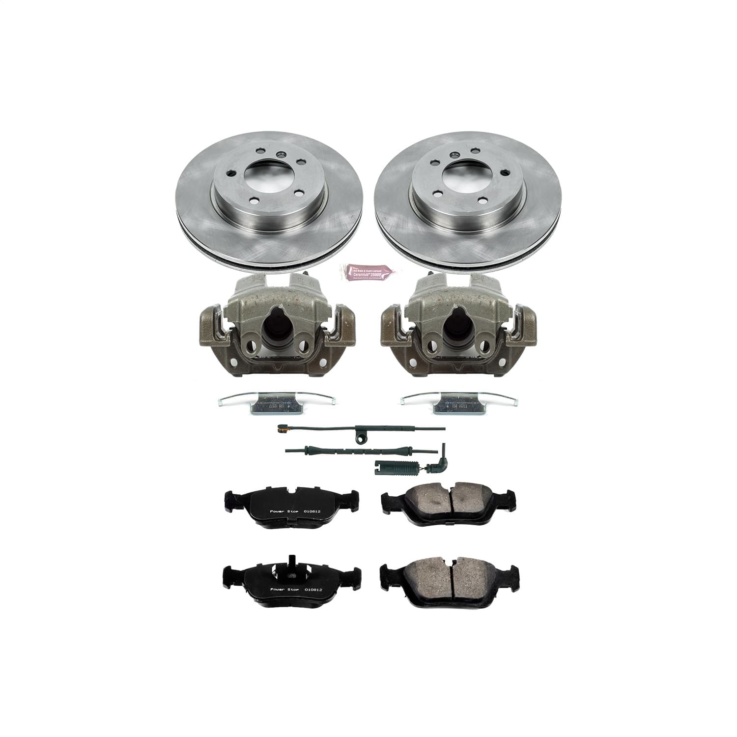 Power Stop - KCOE869 - Front - Disc Brake Pad/Caliper and Rotor Kit image 1