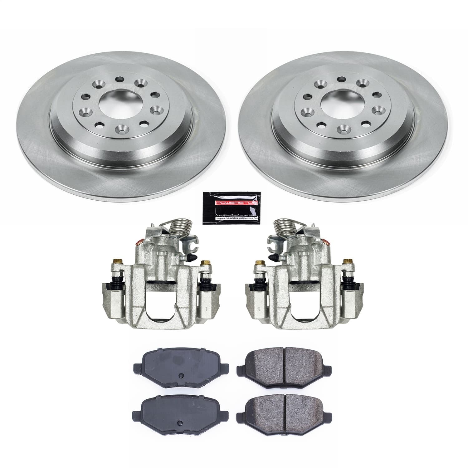 Power Stop - KCOE8846A - Rear - Disc Brake Pad/Caliper and Rotor Kit image 1