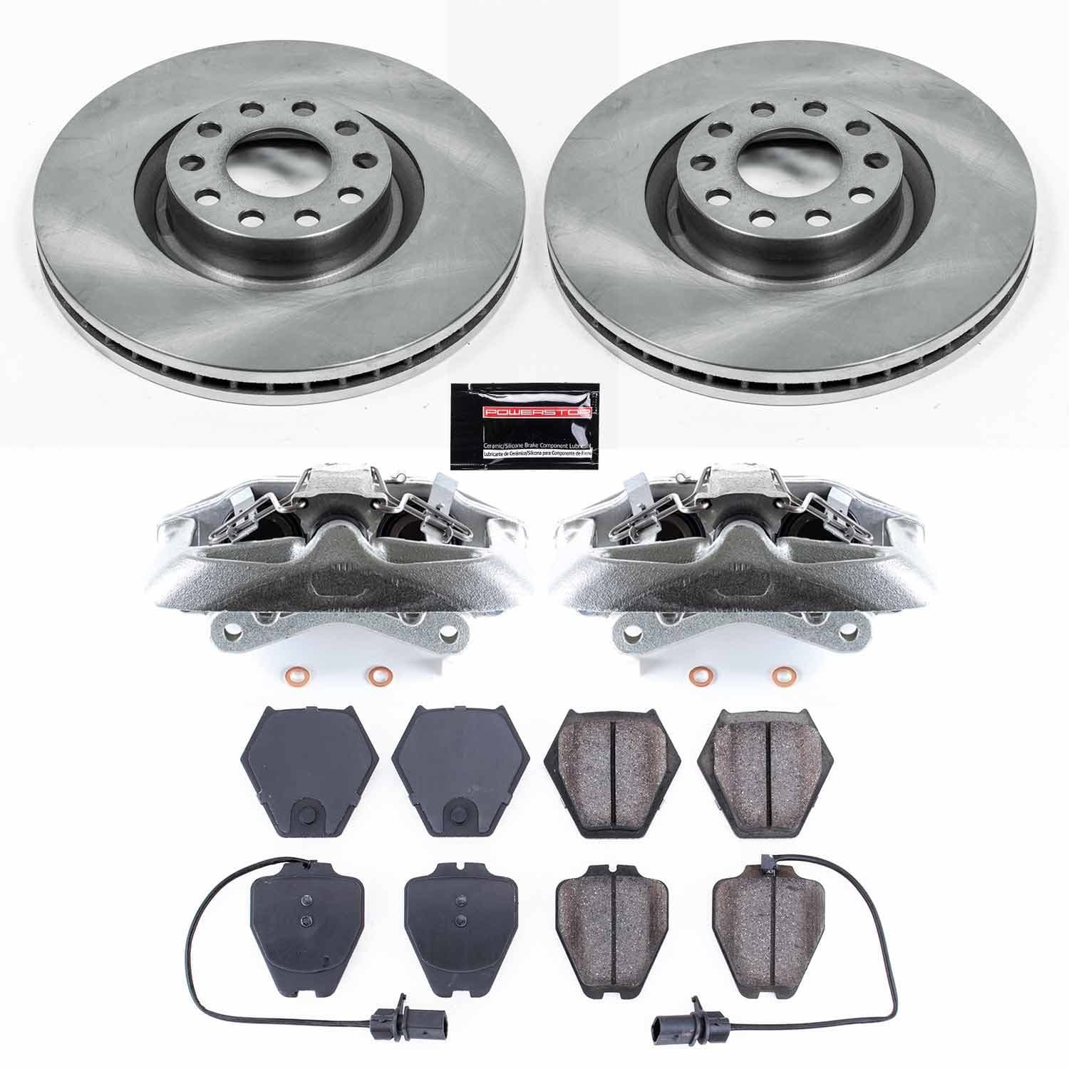Power Stop - KCOE948 - Front - Disc Brake Pad/Caliper and Rotor Kit image 1