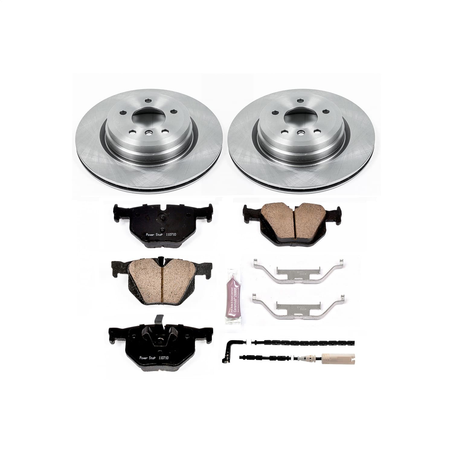 Power Stop - KOE045 - Rear - Disc Brake Pad and Rotor Kit image 1