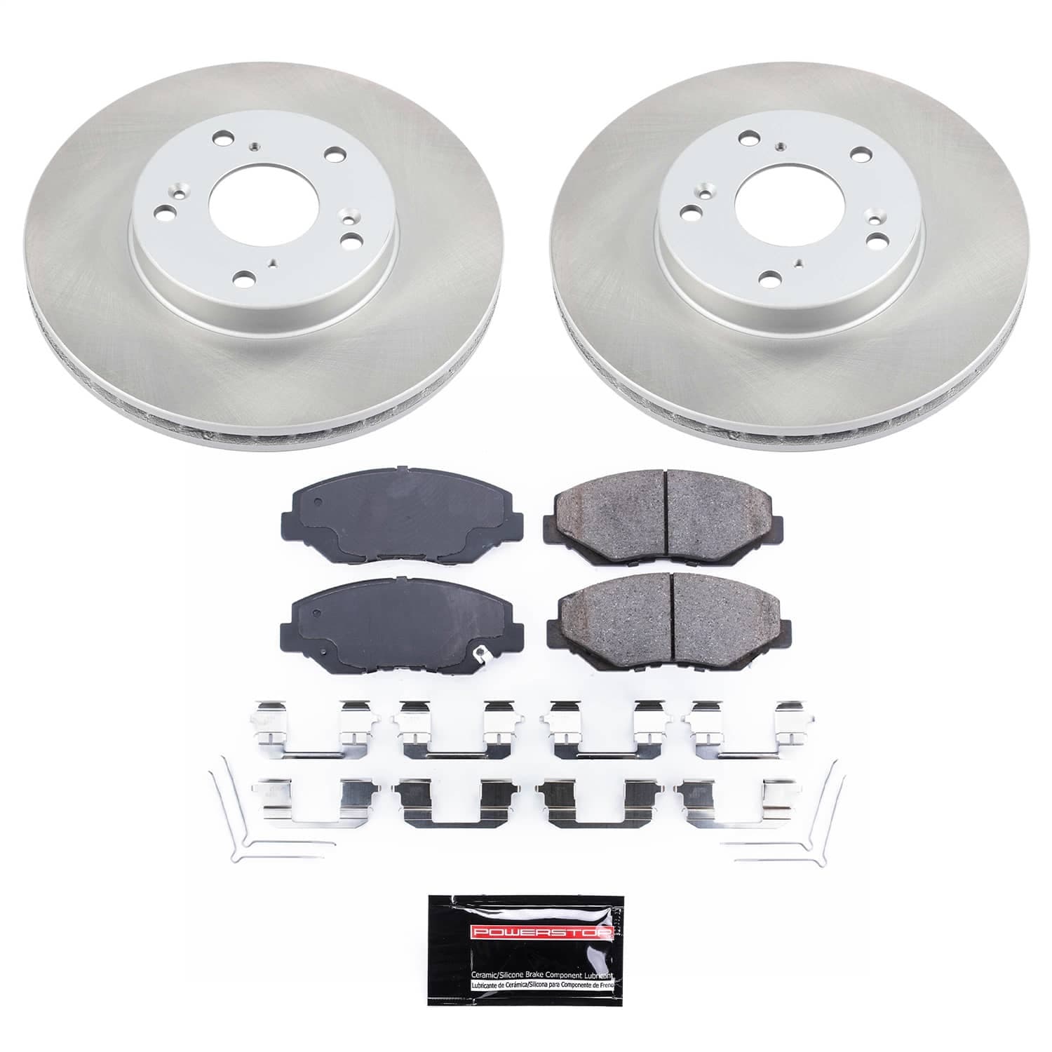 Power Stop - KOE1043 - Front - Disc Brake Pad and Rotor Kit image 1