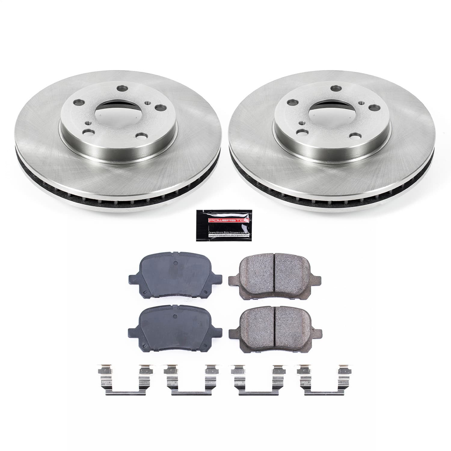 Power Stop - KOE1058 - Front - Disc Brake Pad and Rotor Kit image 1