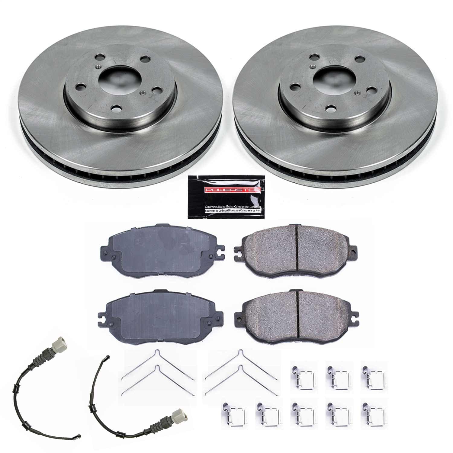Power Stop - KOE1075 - Front - Disc Brake Pad and Rotor Kit image 1