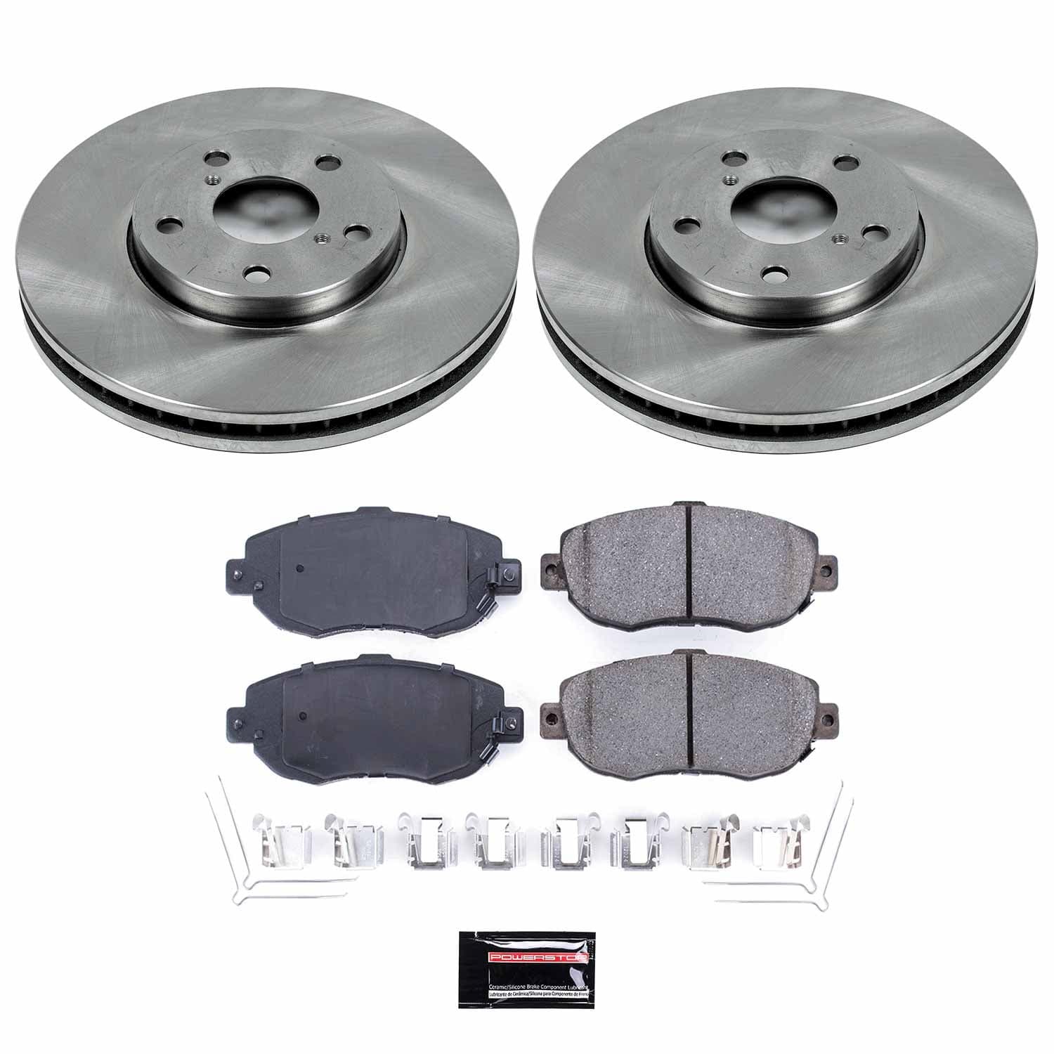 Power Stop - KOE1077 - Front - Disc Brake Pad and Rotor Kit image 1