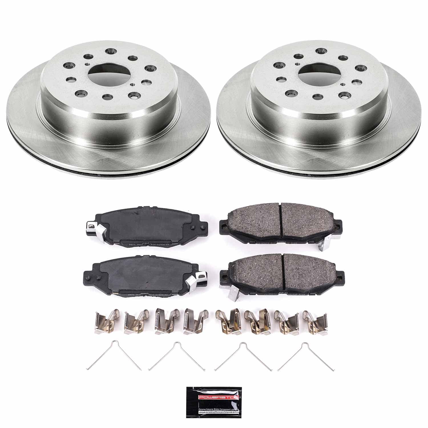 Power Stop - KOE1080 - Rear - Disc Brake Pad and Rotor Kit image 1
