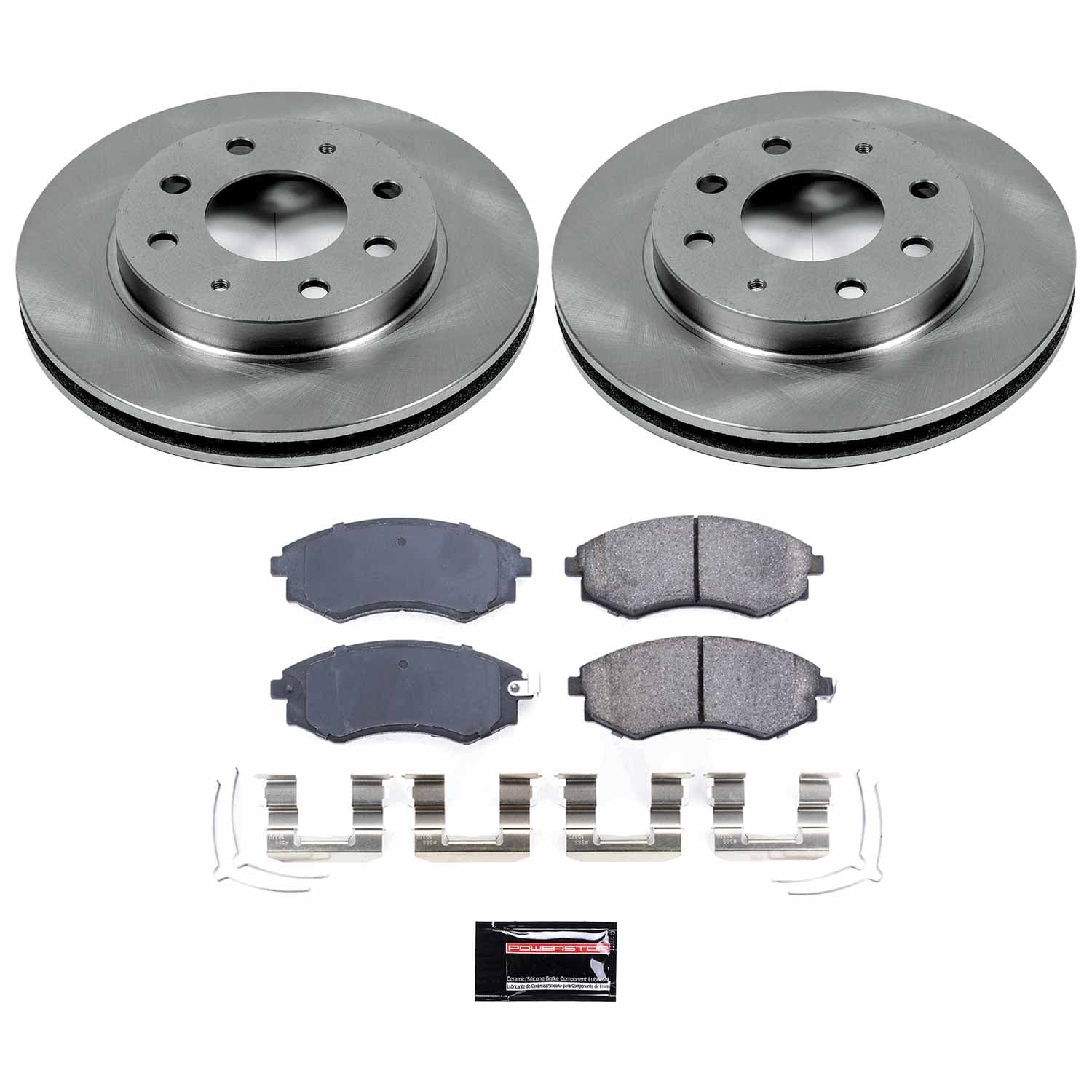 Power Stop - KOE1087 - Front - Disc Brake Pad and Rotor Kit image 1