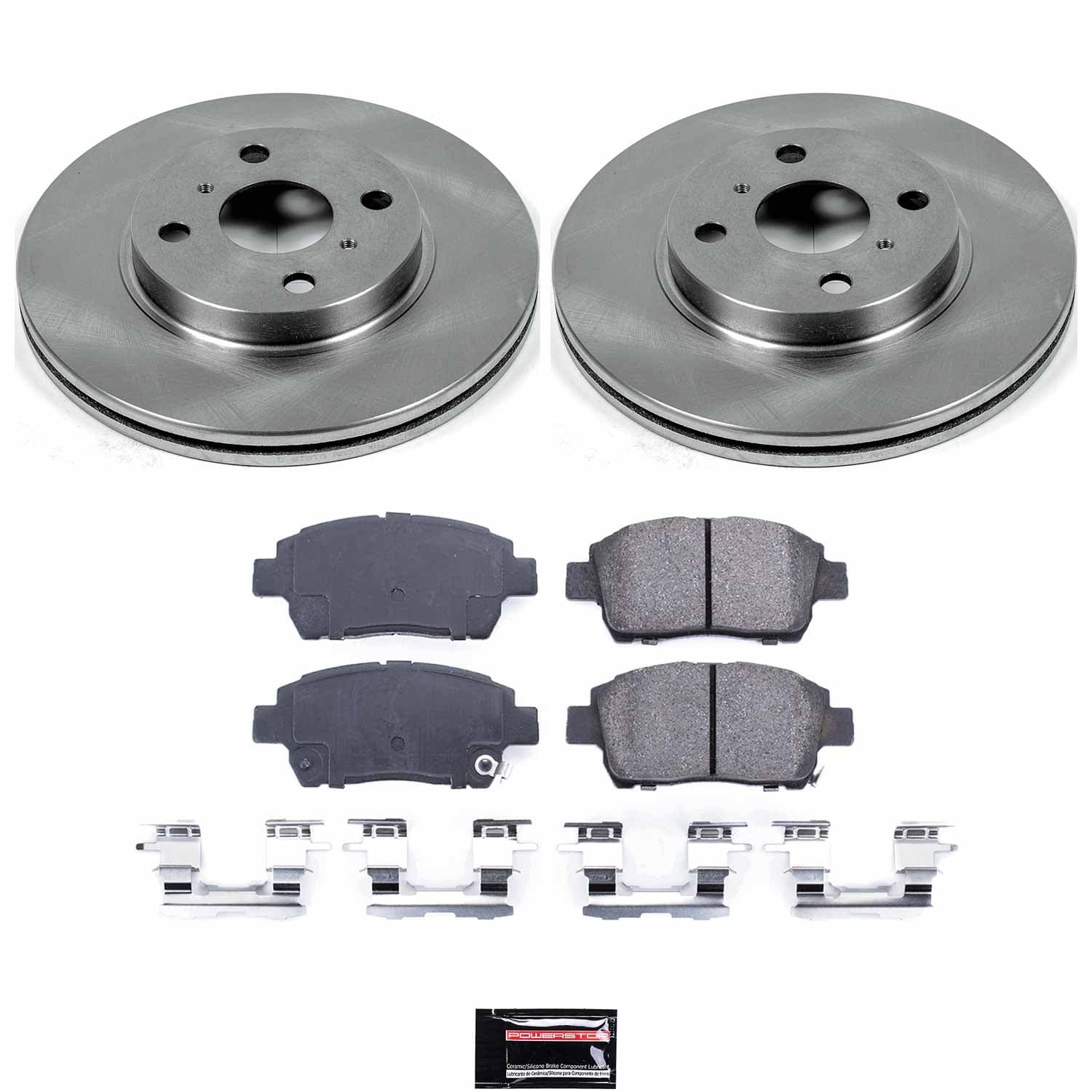 Power Stop - KOE109 - Front - Disc Brake Pad and Rotor Kit image 1