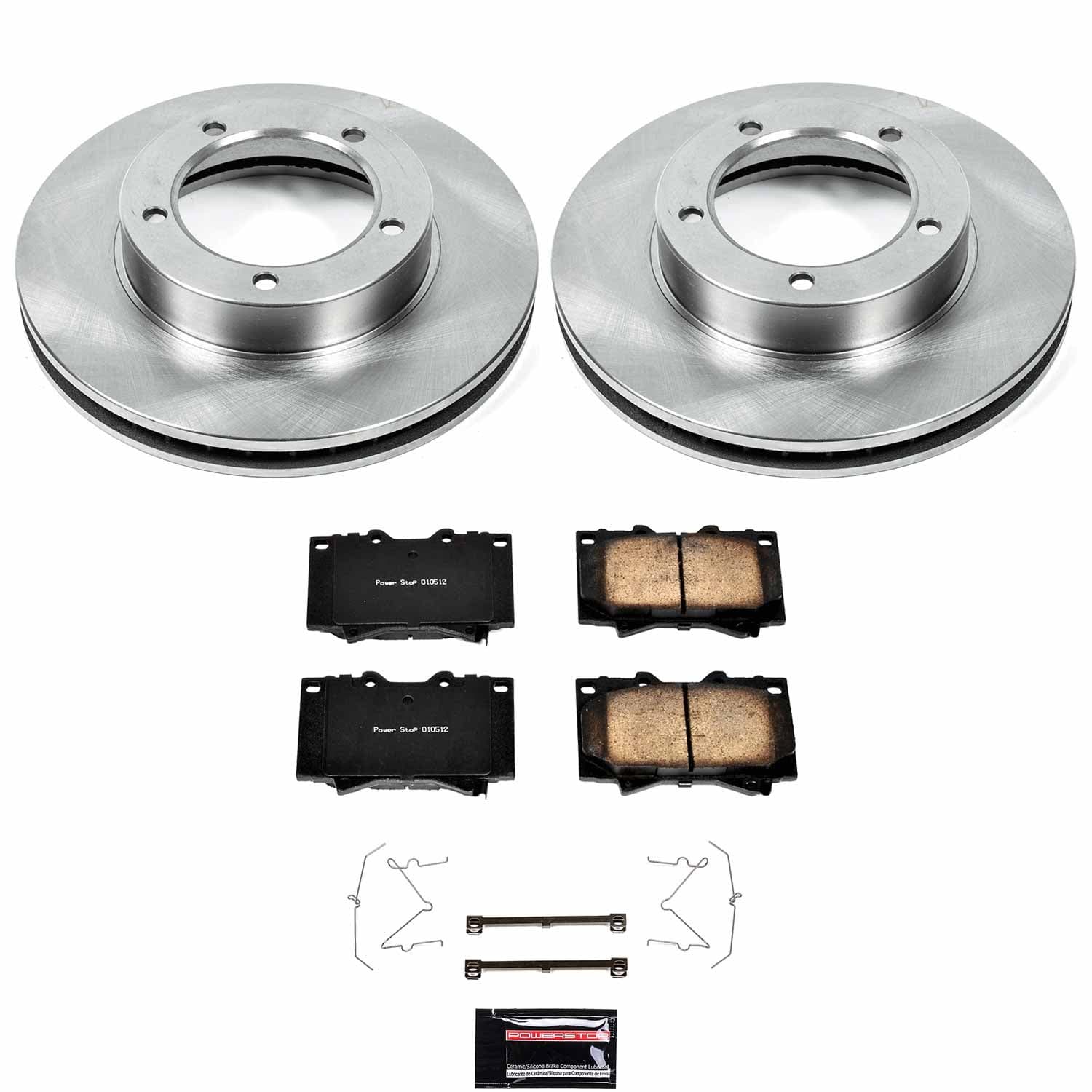 Power Stop - KOE1132 - Front - Disc Brake Pad and Rotor Kit image 1