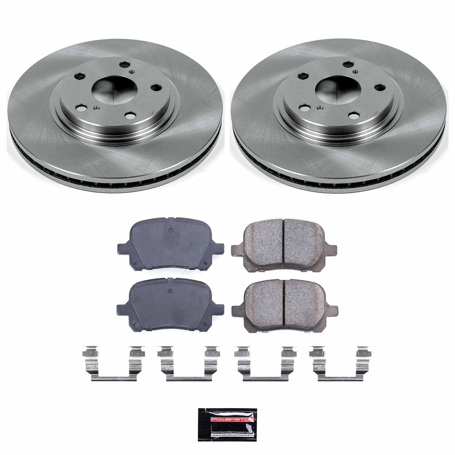 Power Stop - KOE1135 - Front - Disc Brake Pad and Rotor Kit image 1