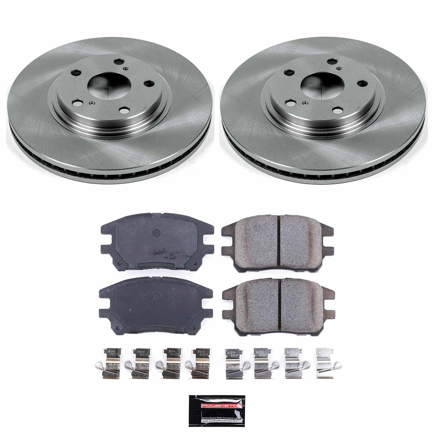 Power Stop - KOE1146 - Front - Disc Brake Pad and Rotor Kit image 1