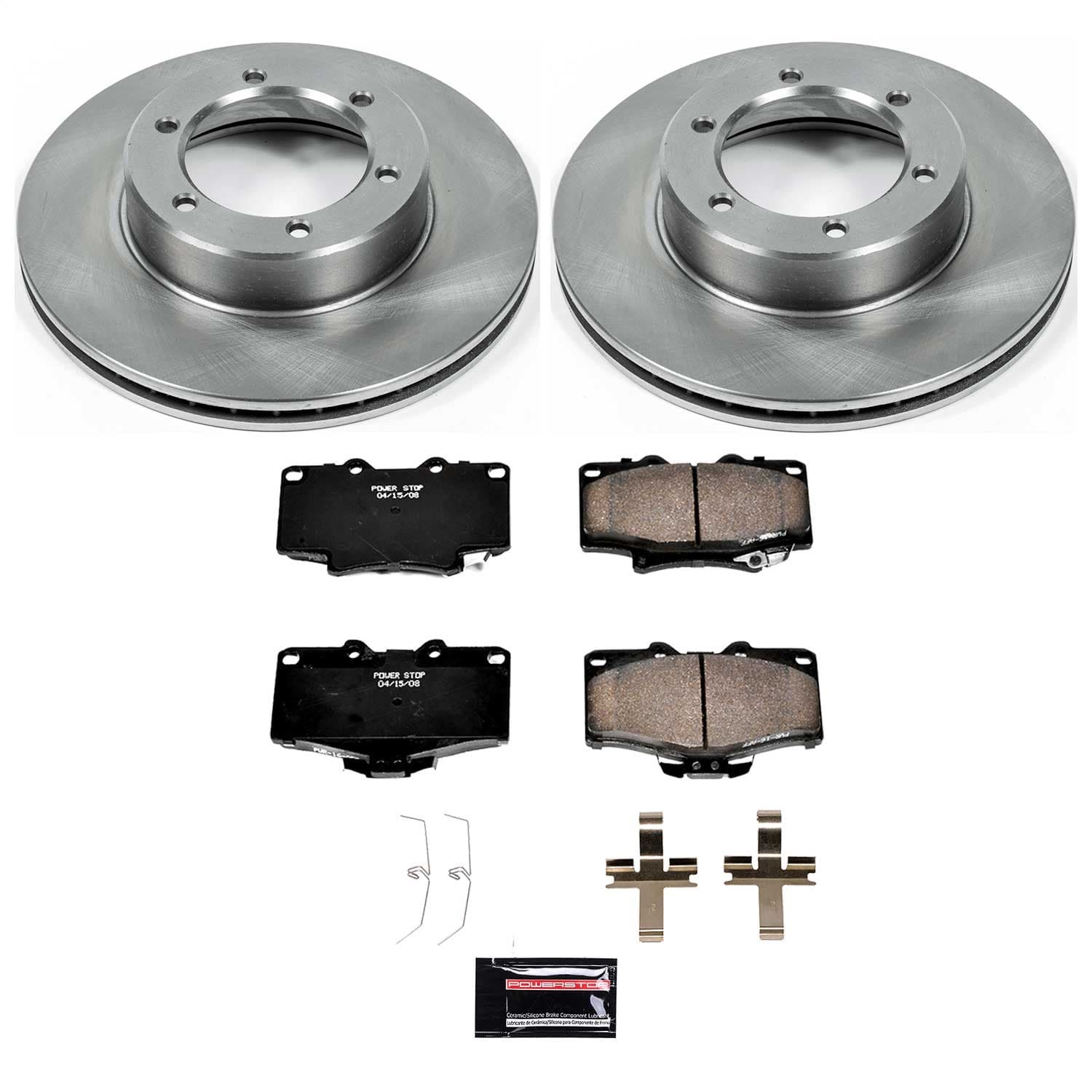 Power Stop - KOE1150 - Front - Disc Brake Pad and Rotor Kit image 1